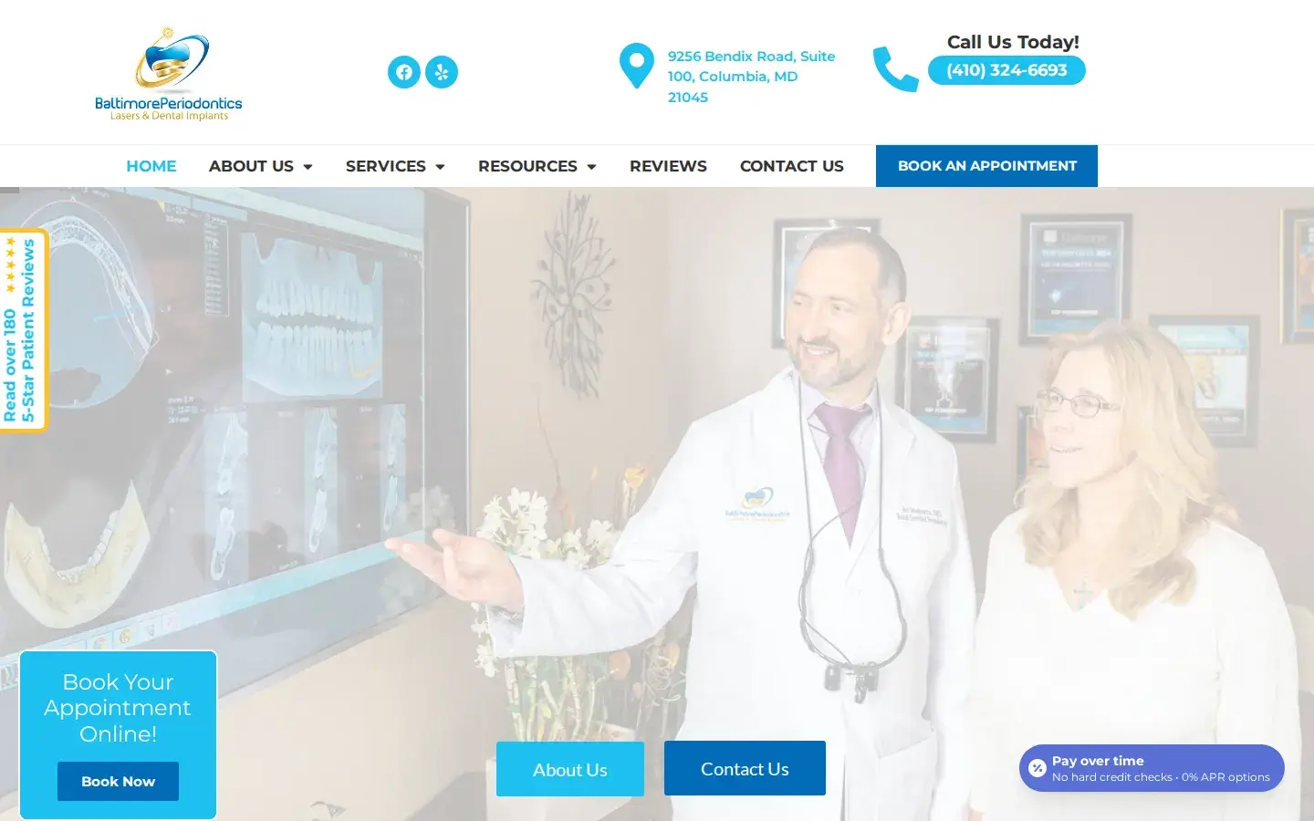 Homepage preview of Baltimore Periodontics Lasers & Dental Implants
