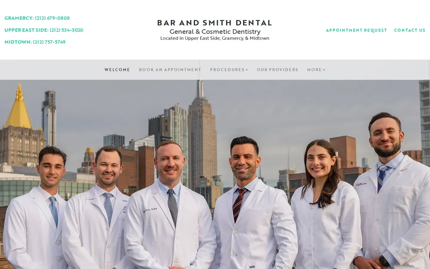 Homepage preview of Bar and Smith Dental