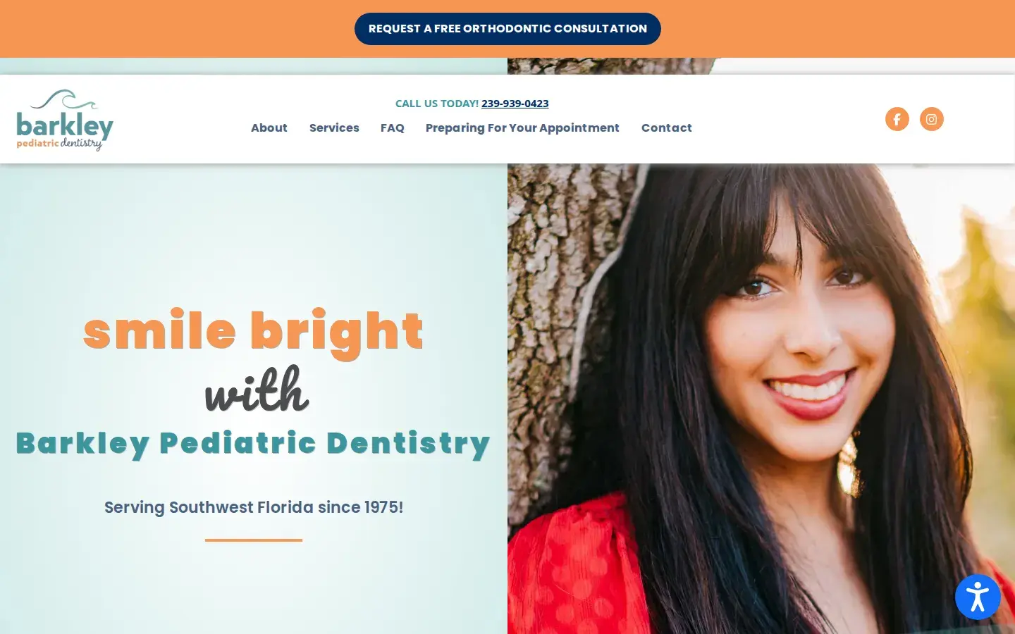 Homepage preview of Barkley Circle Dentistry for Children