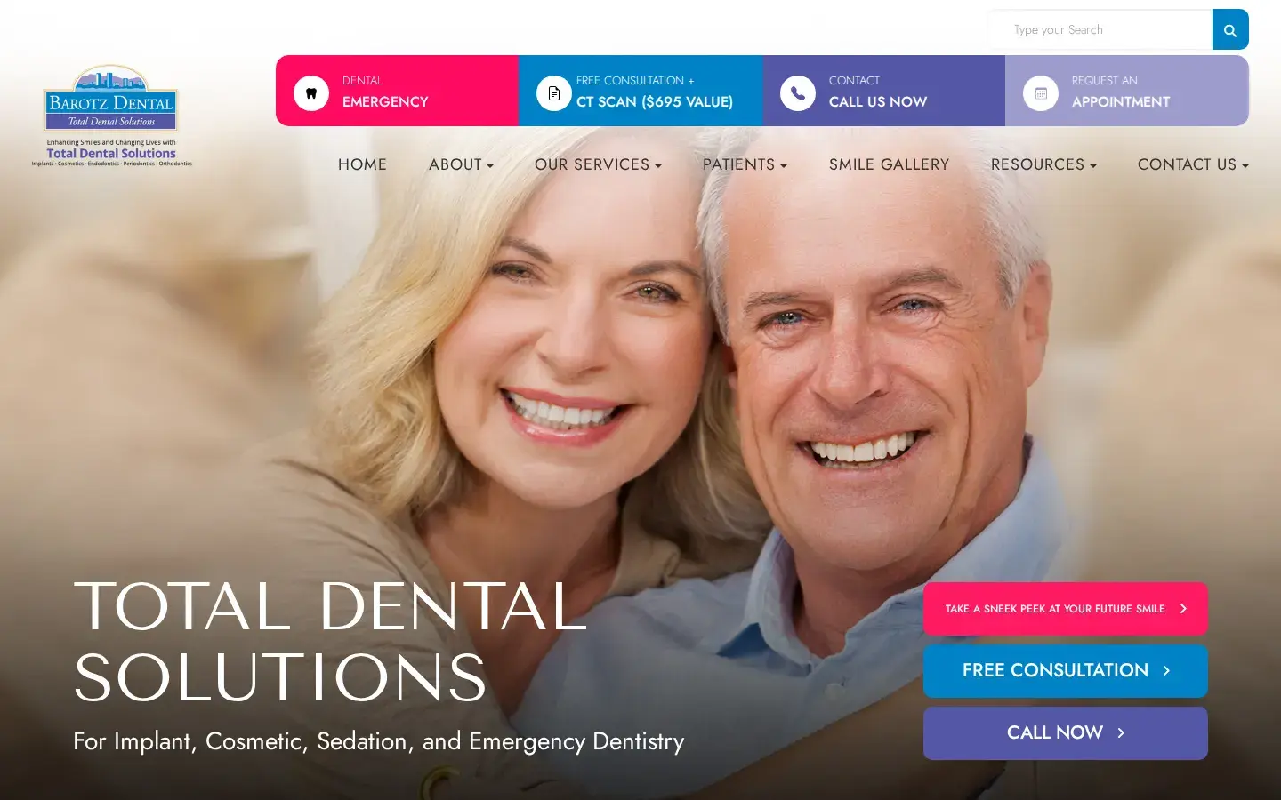 Homepage preview of Barotz Dental