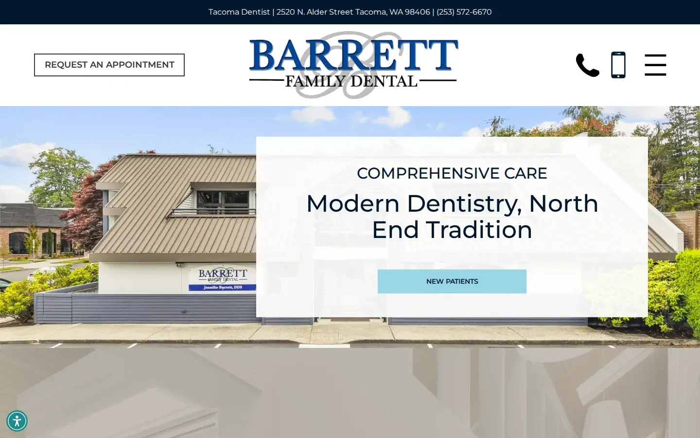 Homepage preview of Barrett Family Dental of Tacoma