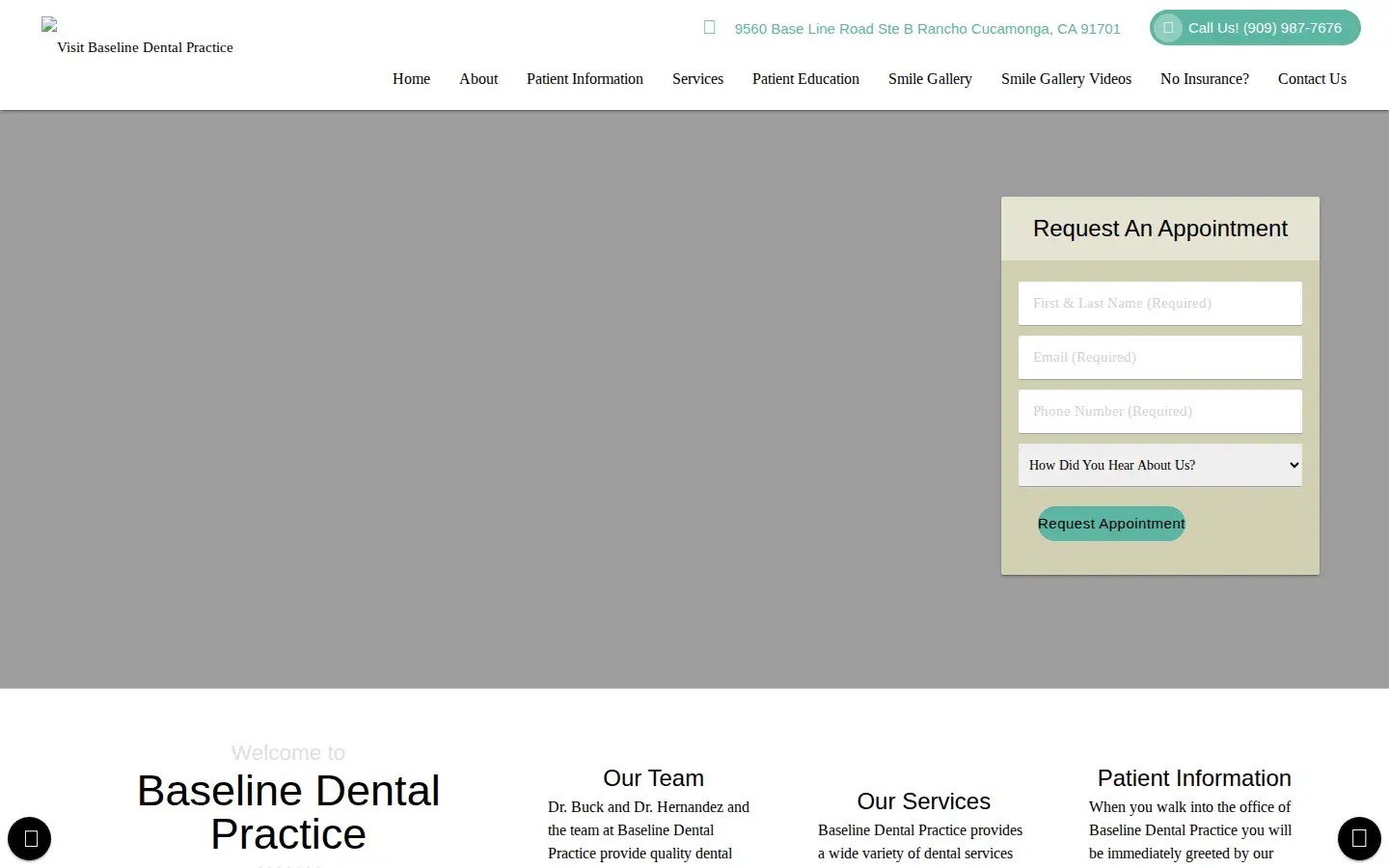 Homepage preview of Baseline Dental Practice