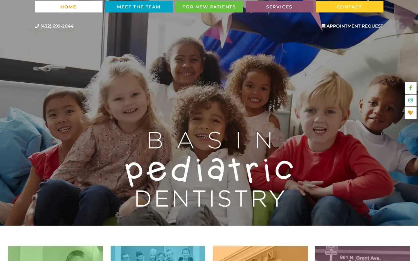Homepage preview of Basin Pediatric Dentistry
