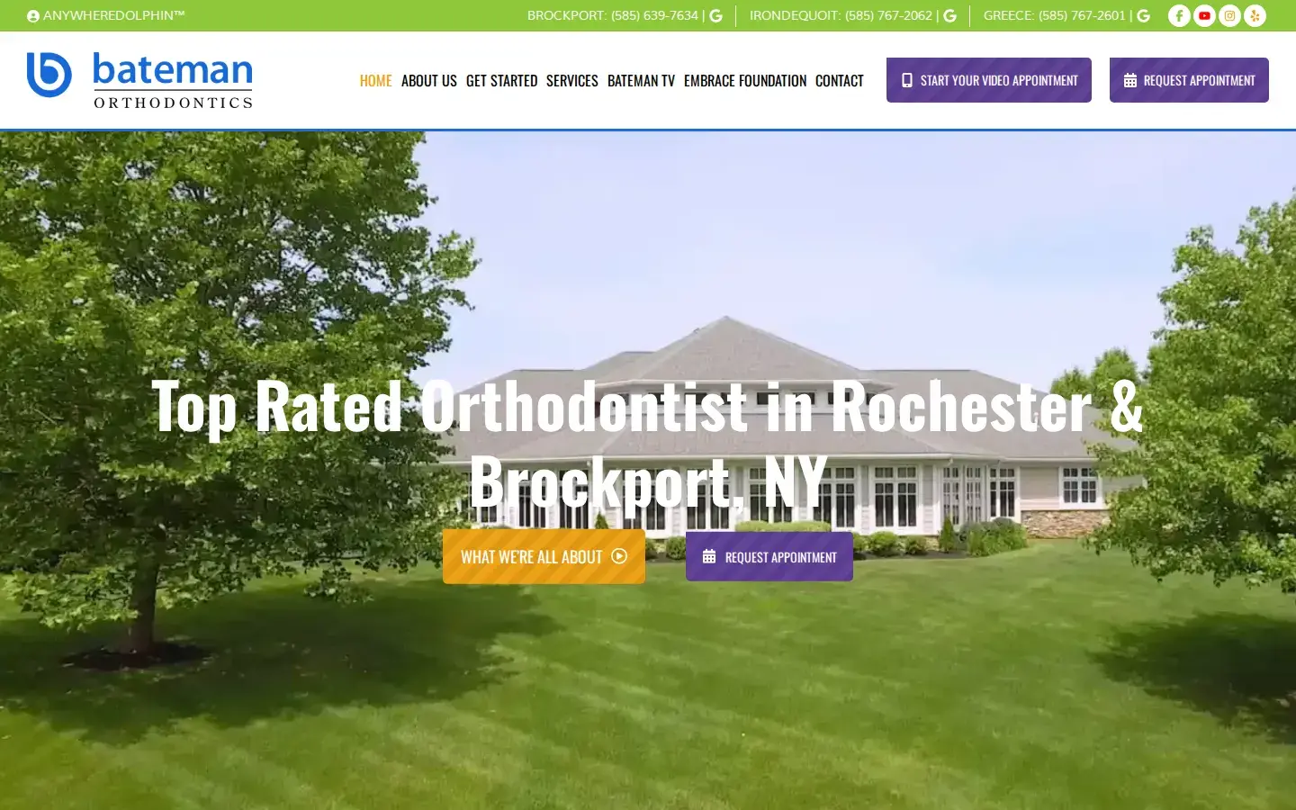 Homepage preview of Bateman Orthodontics