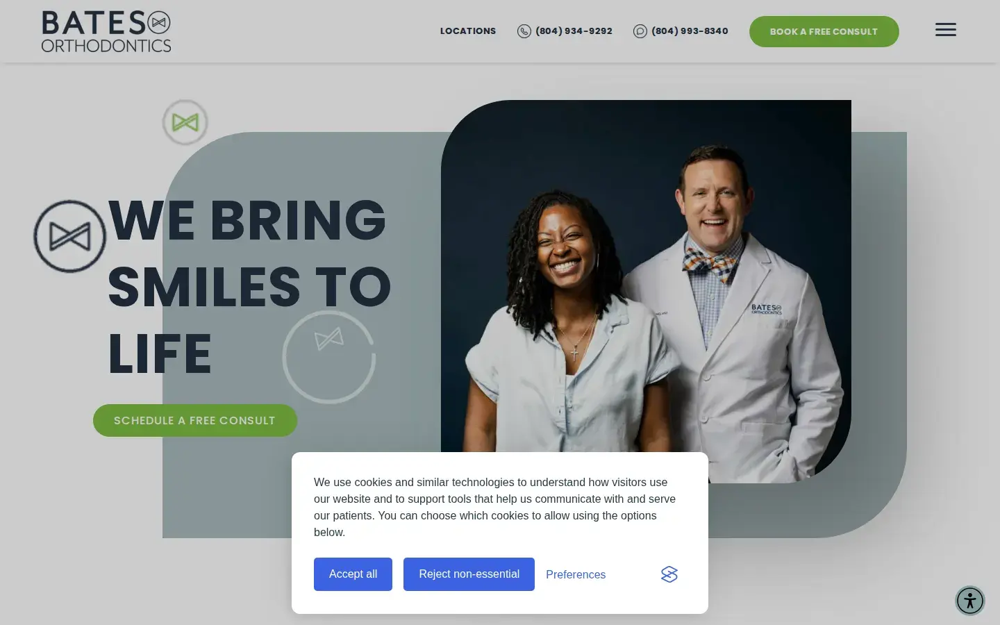 Homepage preview of Bates Orthodontics – West End Office