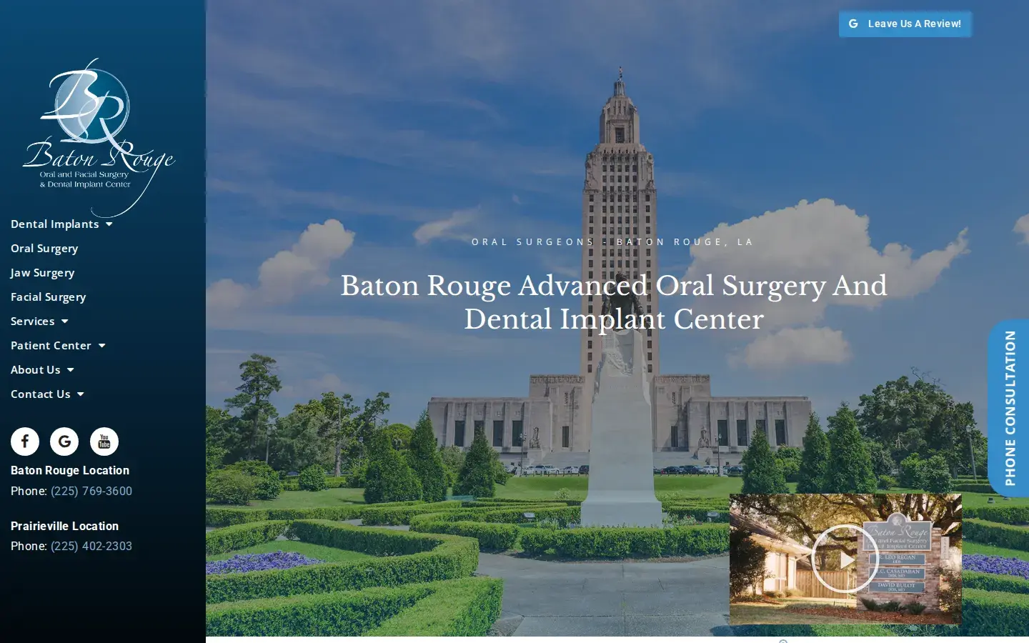 Homepage preview of Baton Rouge Oral and Facial Surgery