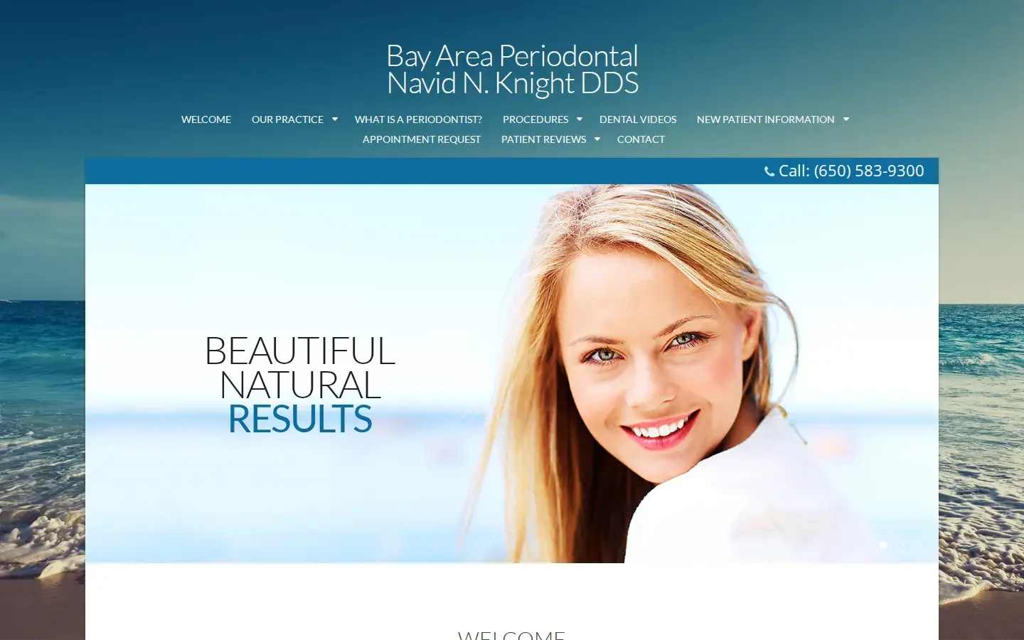 Homepage preview of Bay Area Periodontal: Knight Navid N DDS