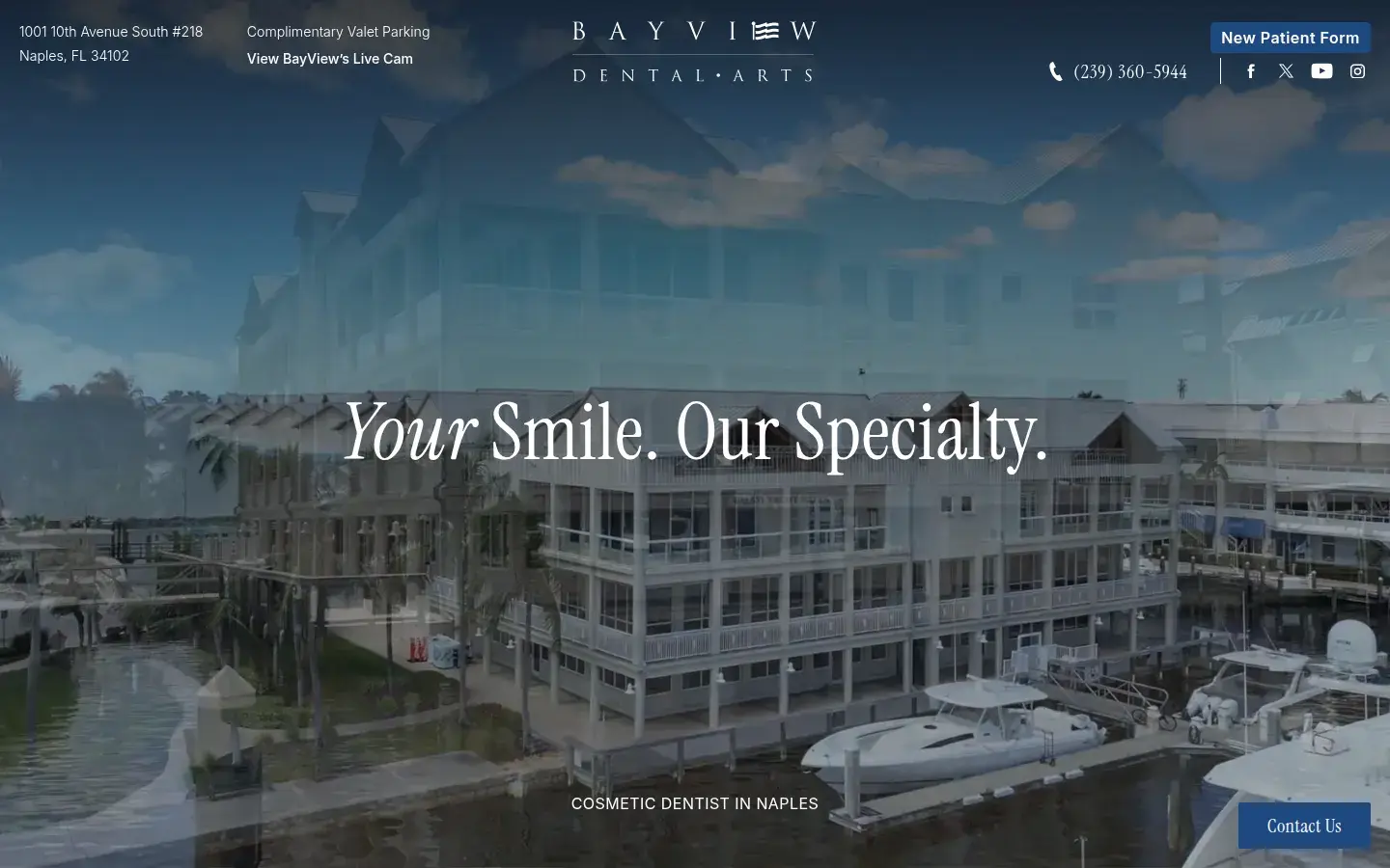 Homepage preview of BayView Dental Arts