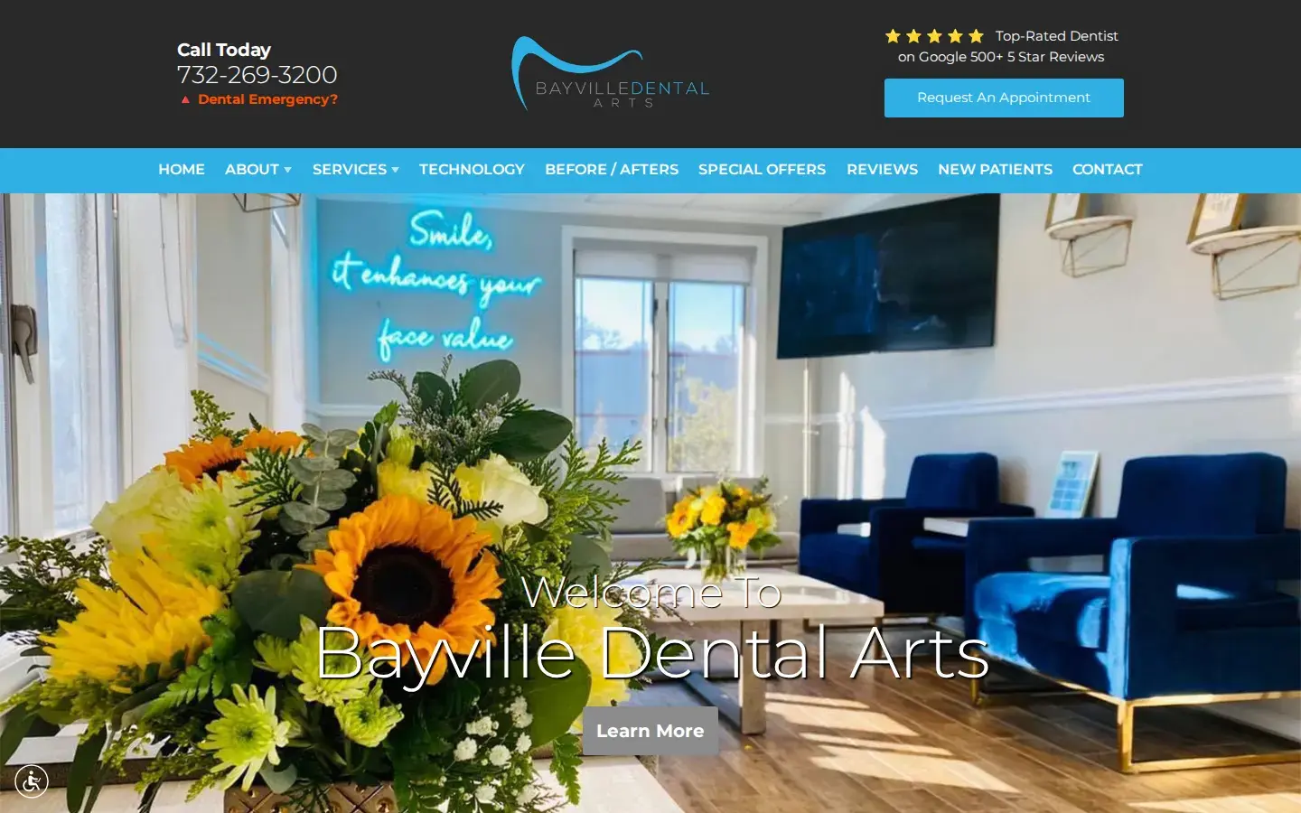 Homepage preview of Bayville Dental Arts
