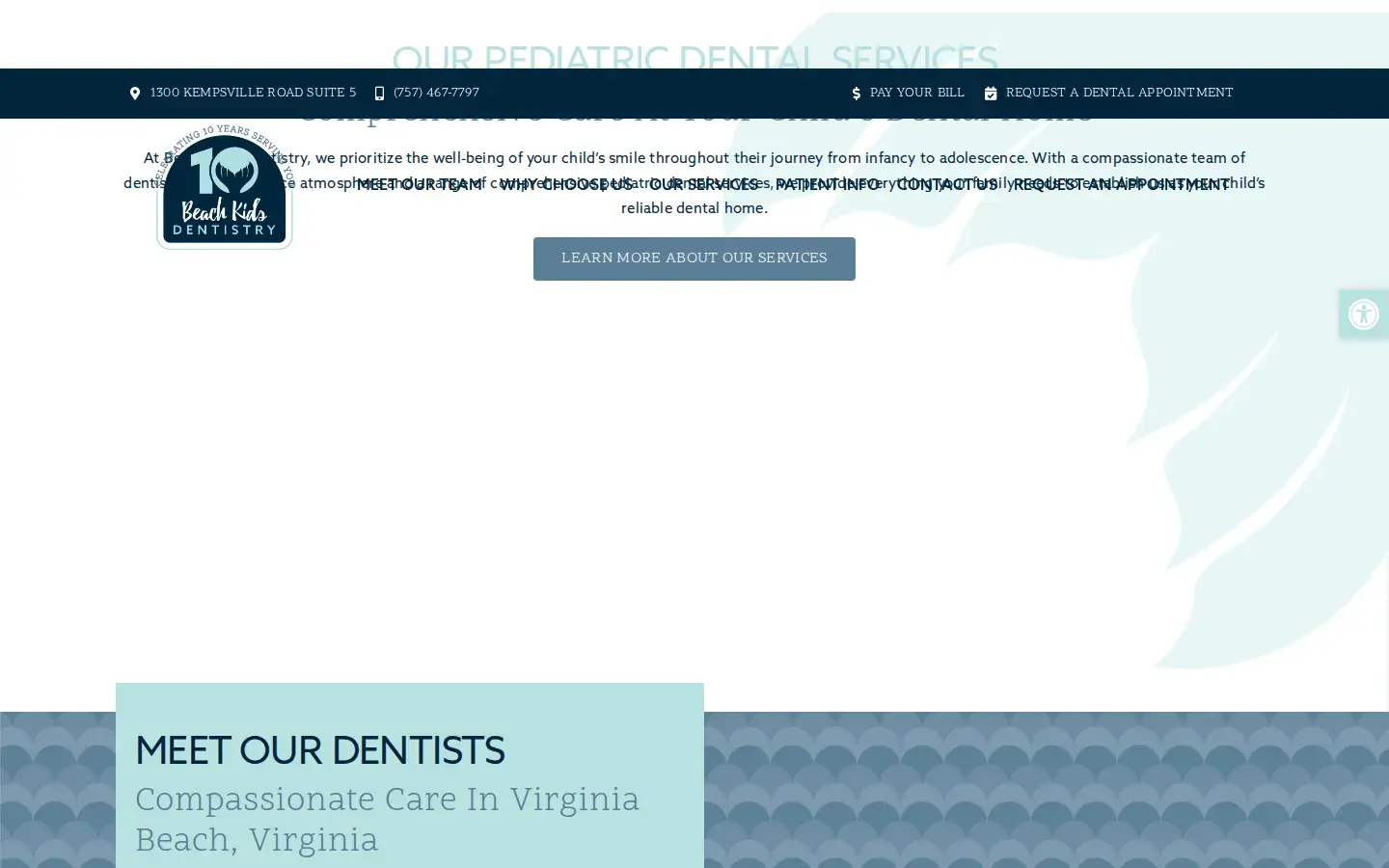 Homepage preview of Beach Kids Dentistry: Dr. Jessica Clark