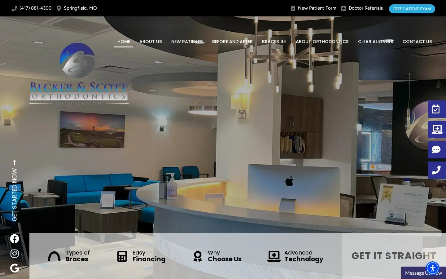 Homepage preview of Becker & Scott Orthodontics