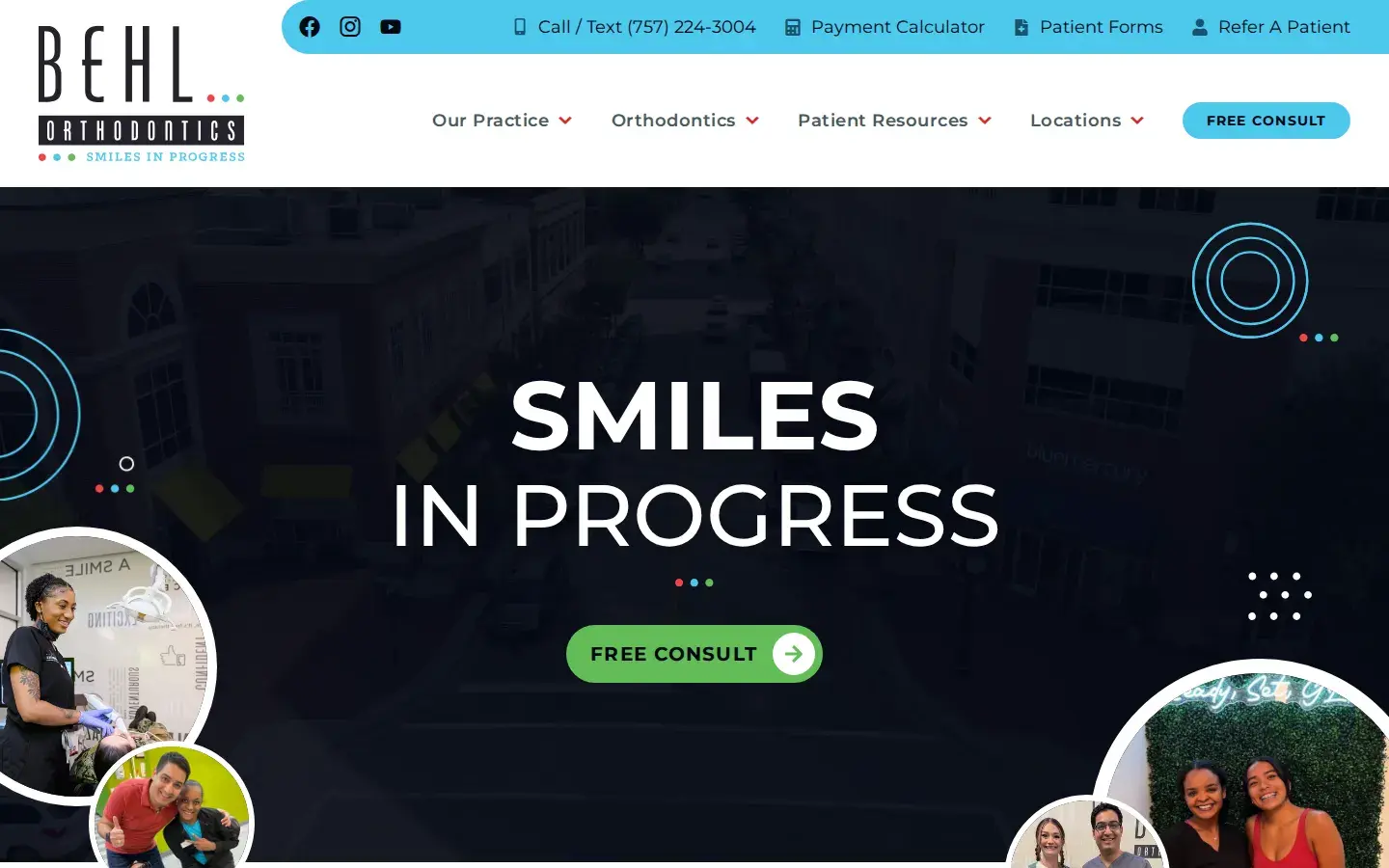 Homepage preview of Behl Orthodontics