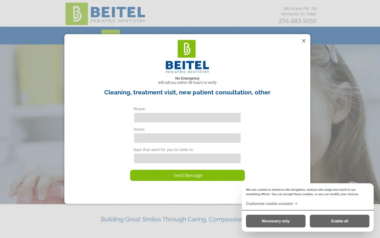 Homepage preview of Beitel Pediatric Dentistry