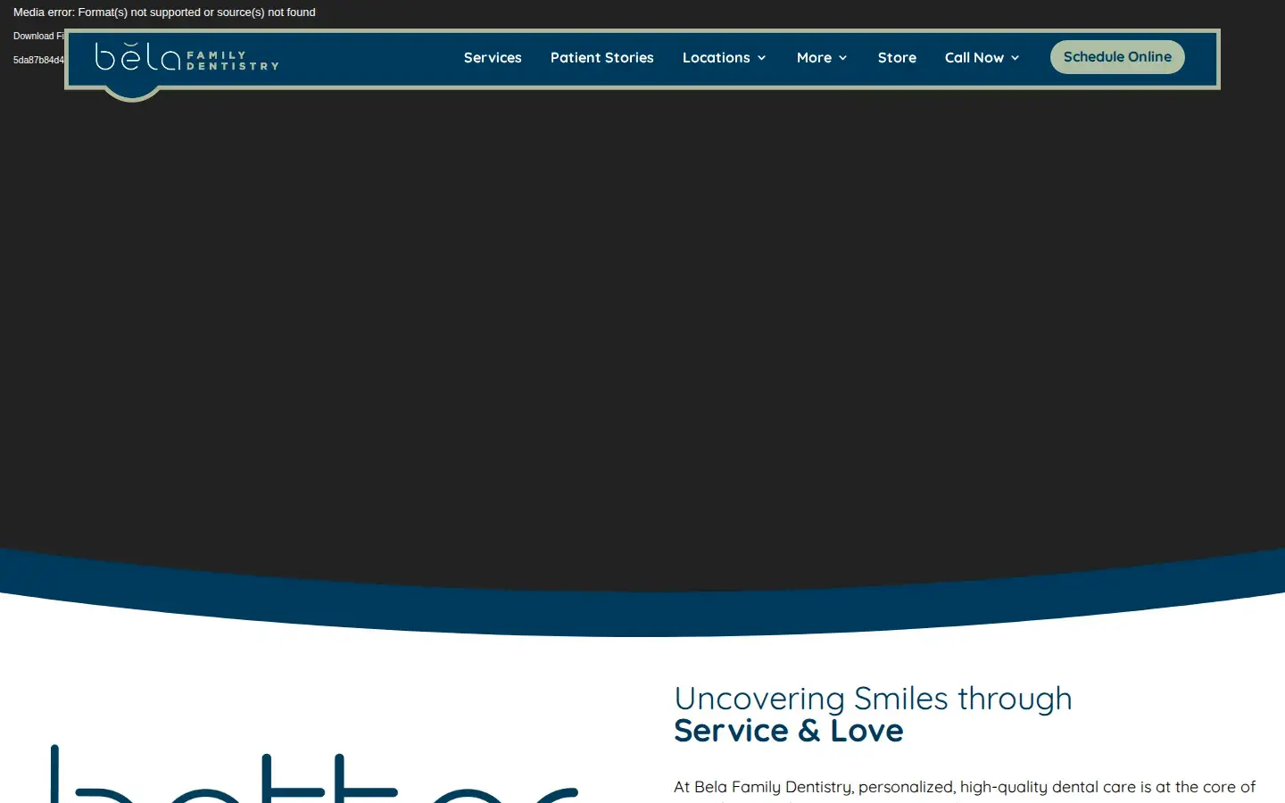 Homepage preview of Bela Family Dentistry of Augusta