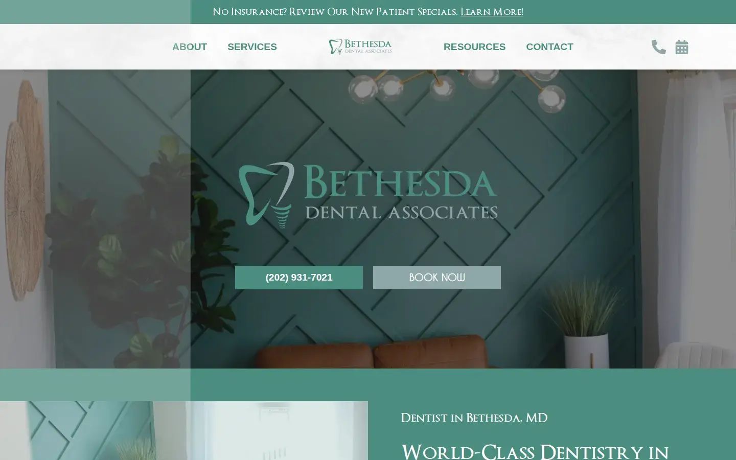 Homepage preview of Bethesda Dental Associates