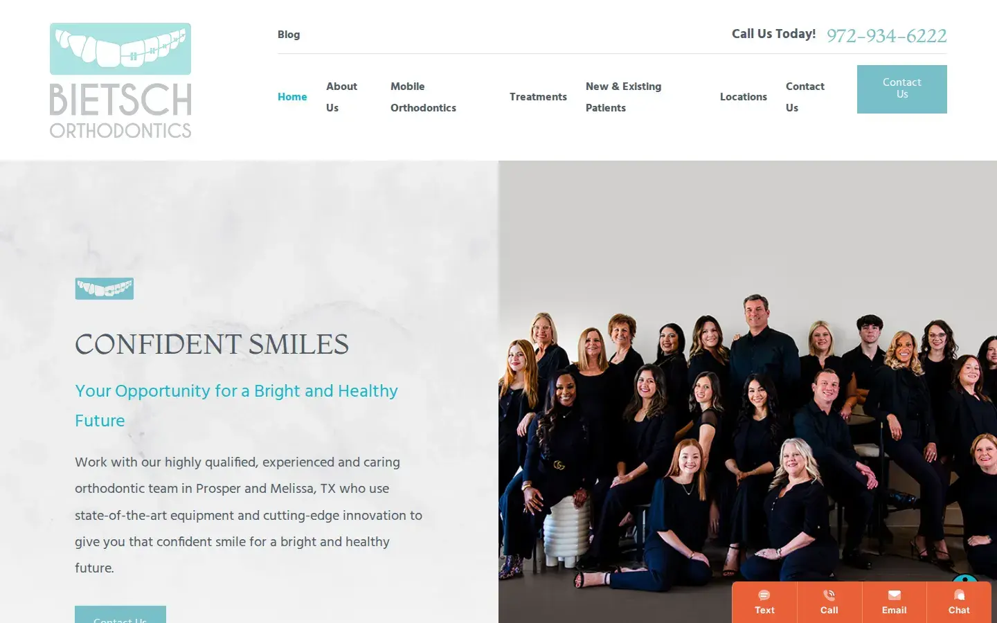 Homepage preview of Bietsch Orthodontics
