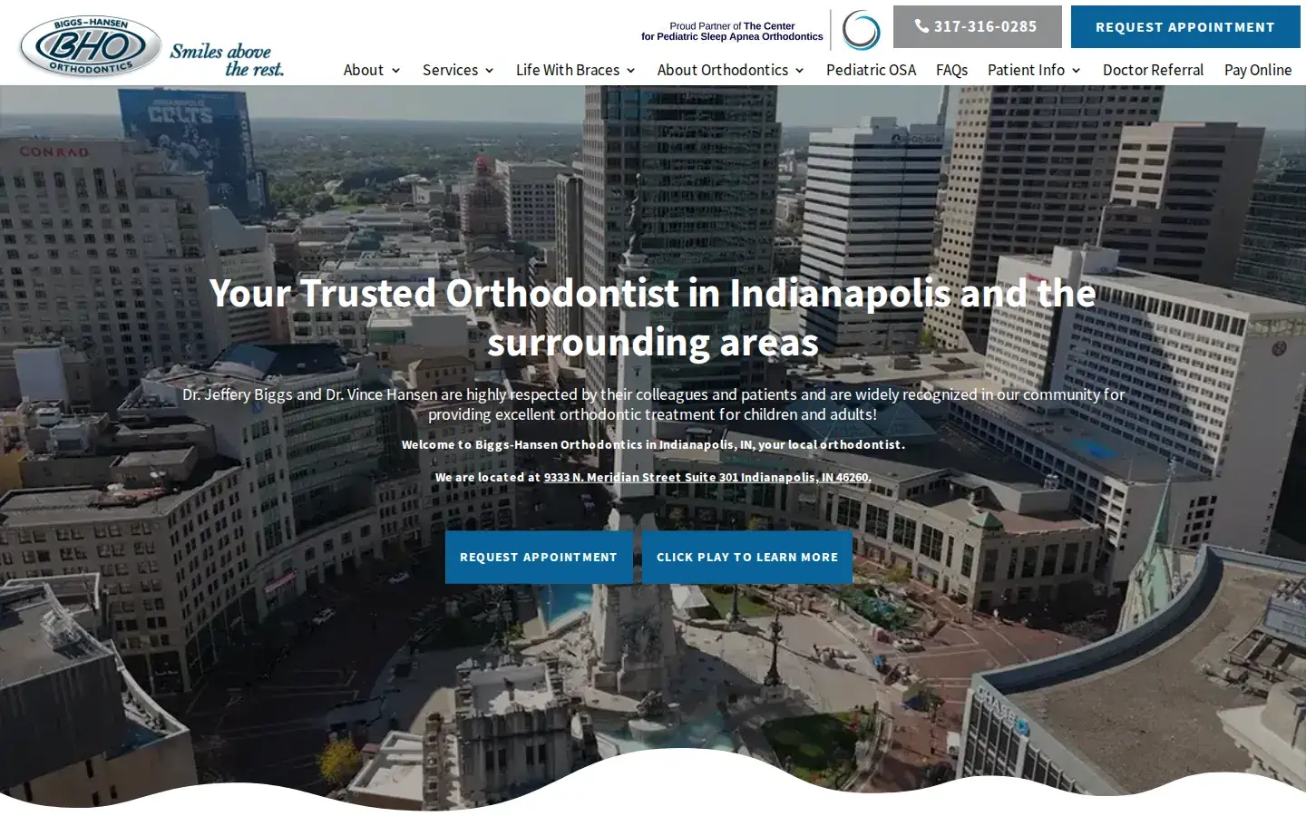 Homepage preview of Biggs-Hansen Orthodontics