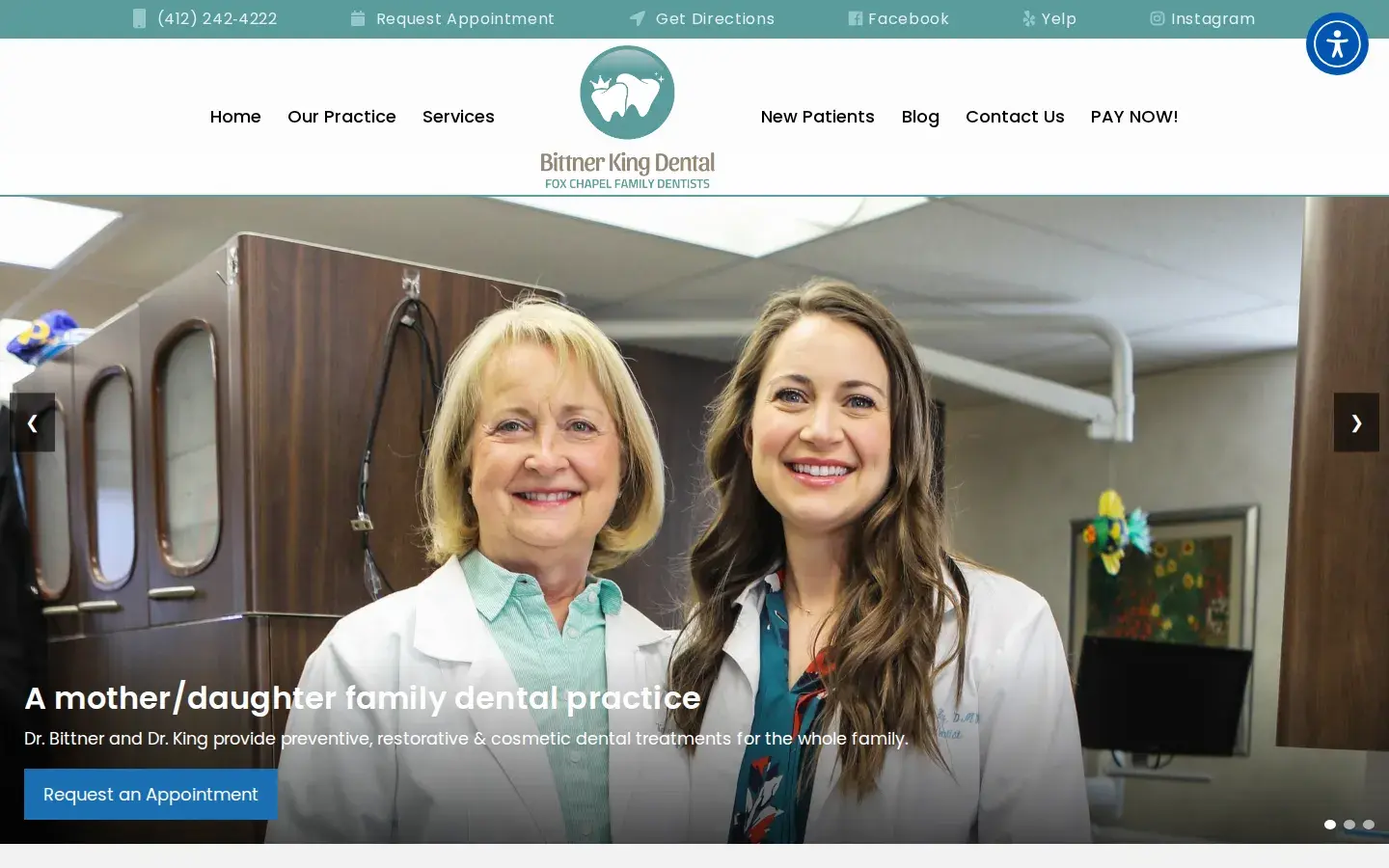 Homepage preview of Bittner King Dental - Fox Chapel Family Dentists