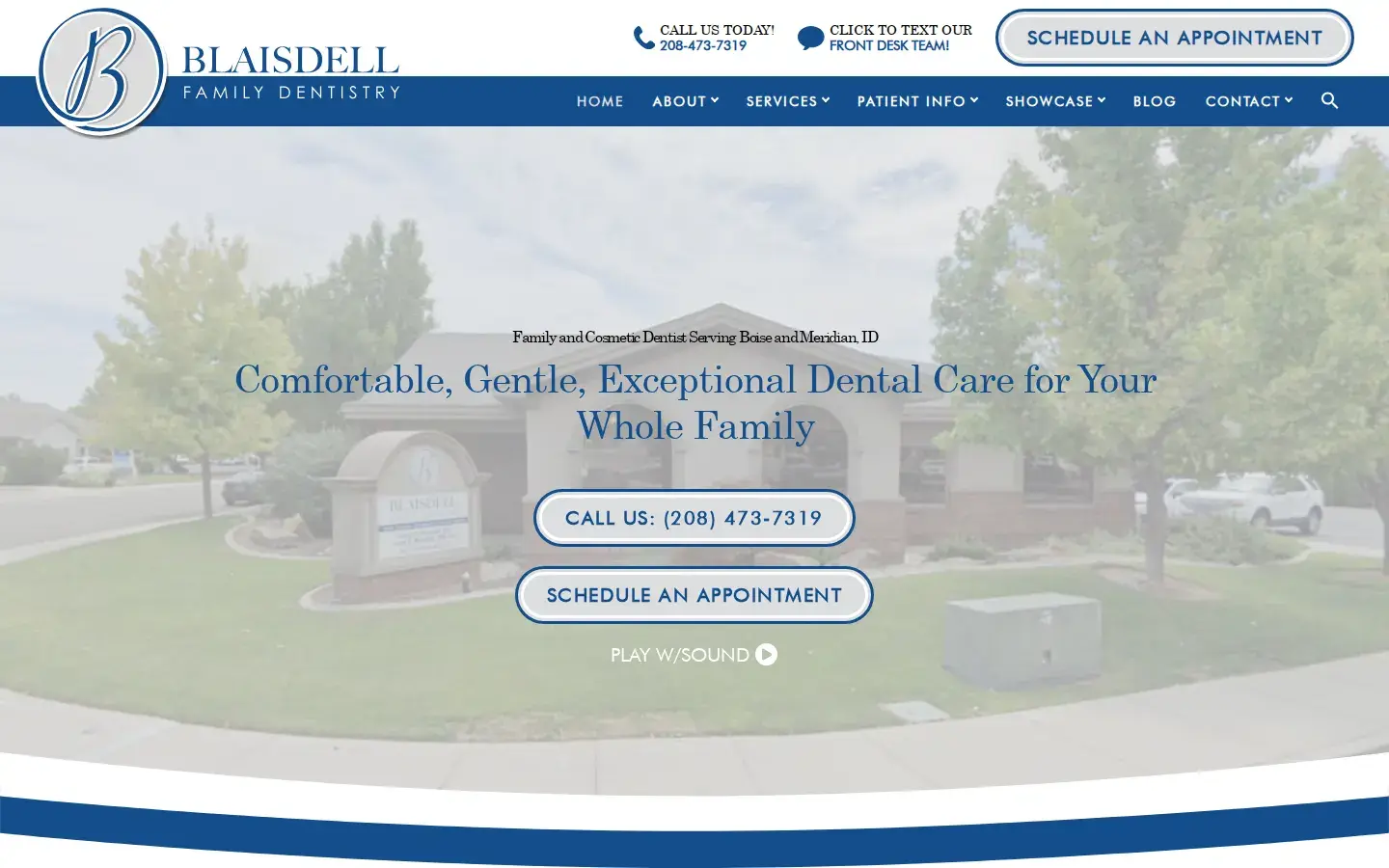 Homepage preview of Blaisdell Family Dentistry