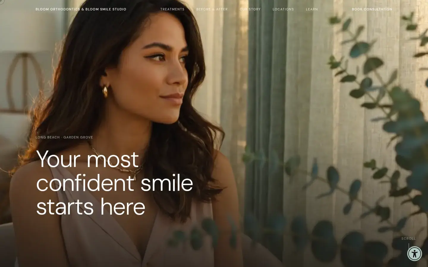 Homepage preview of Bloom Orthodontics