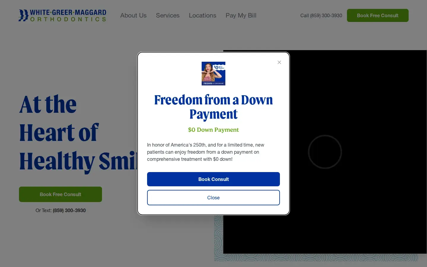 Homepage preview of Bluegrass Orthodontics