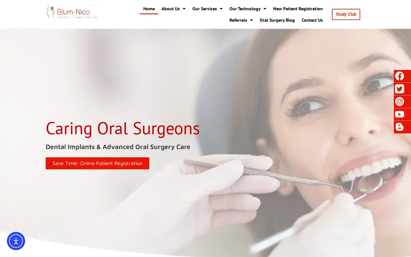 Homepage preview of Blum-Nico Oral-Facial Surgery Associates