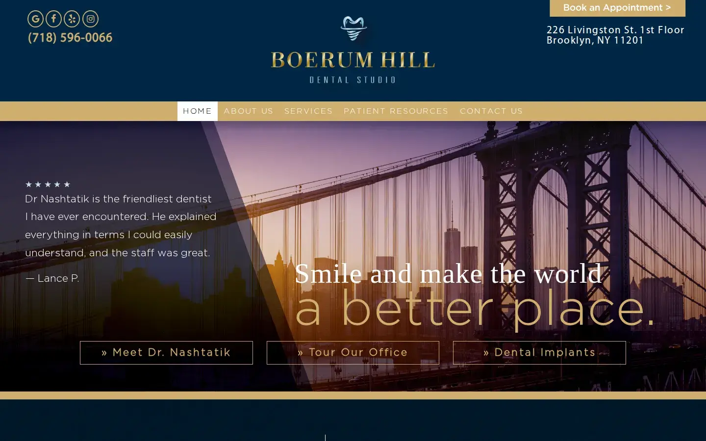 Homepage preview of Boerum Hill Dental Studio