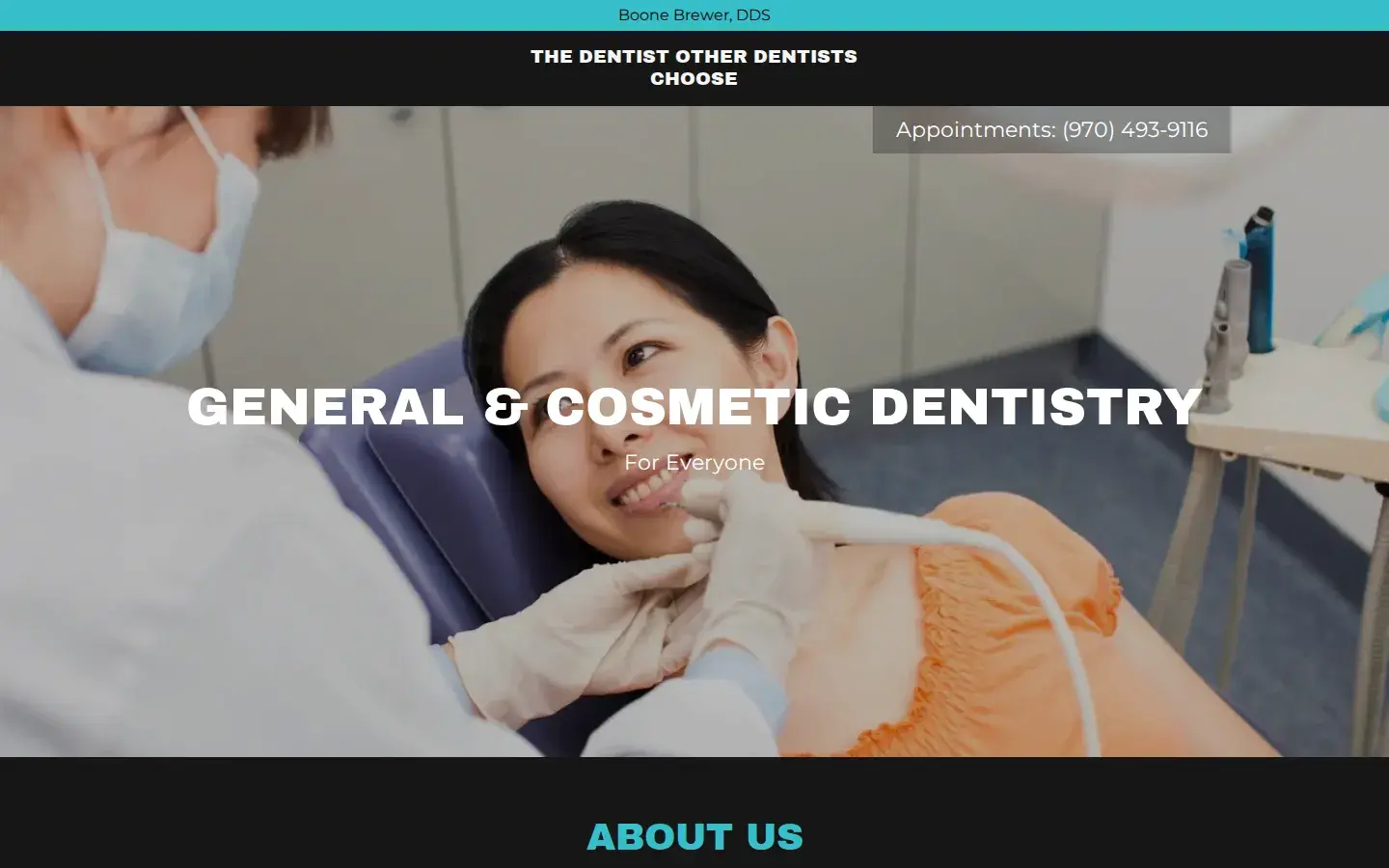 Homepage preview of Boone Brewer, DDS