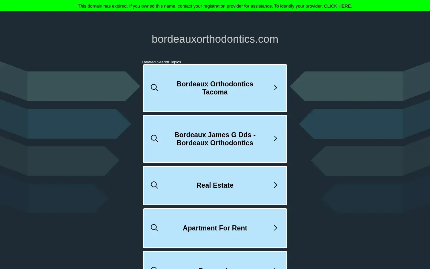 Homepage preview of Bordeaux Orthodontics