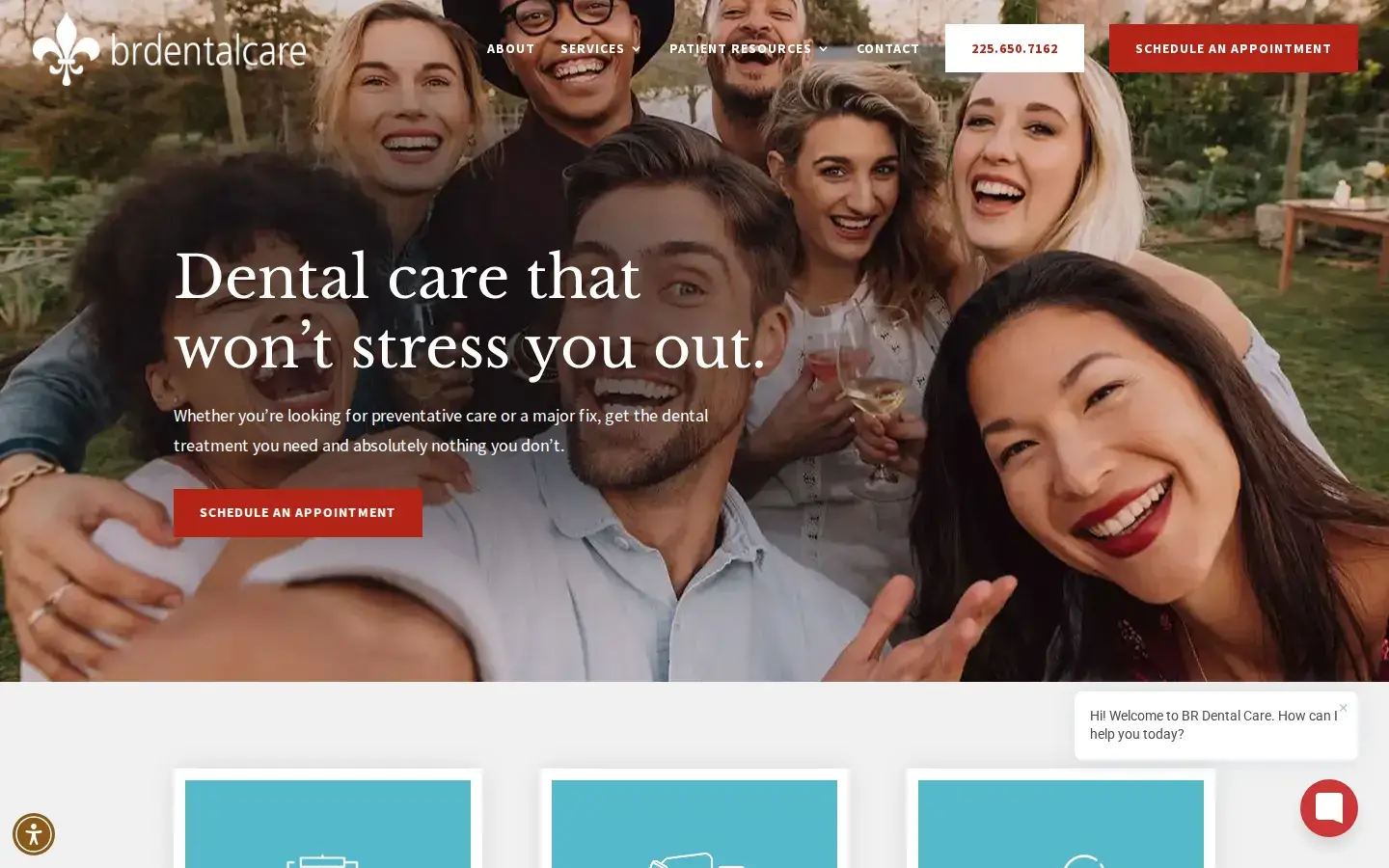 Homepage preview of BR Dental Care