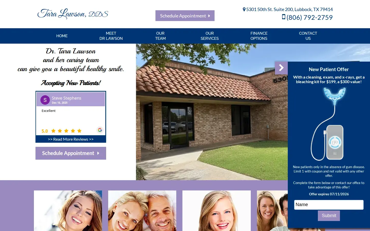 Homepage preview of Brad Brooks DDS