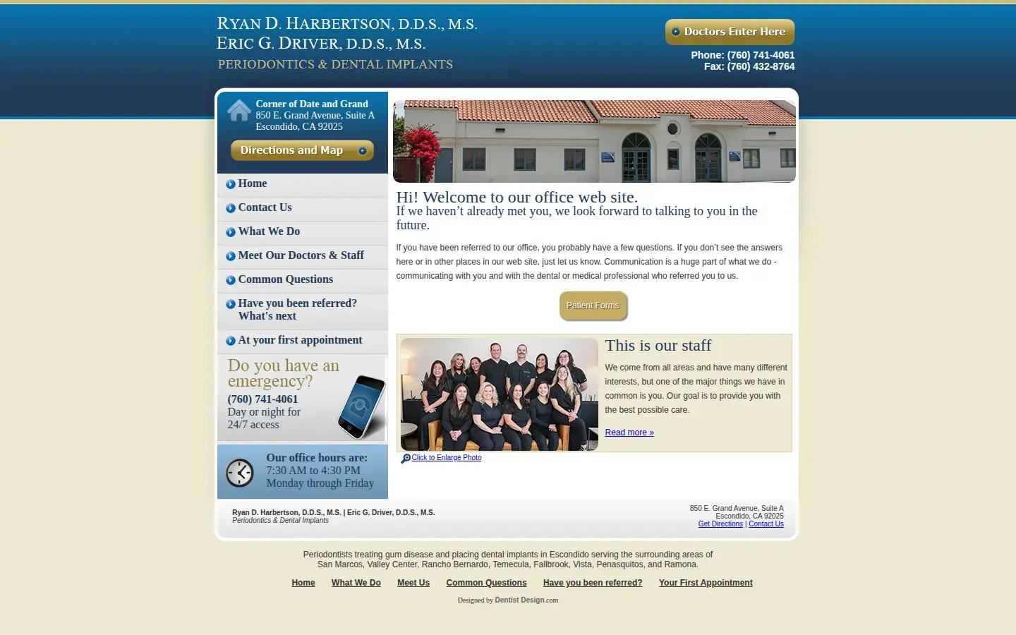Homepage preview of Bradley D. Bourcy, D.D.S., M.S.