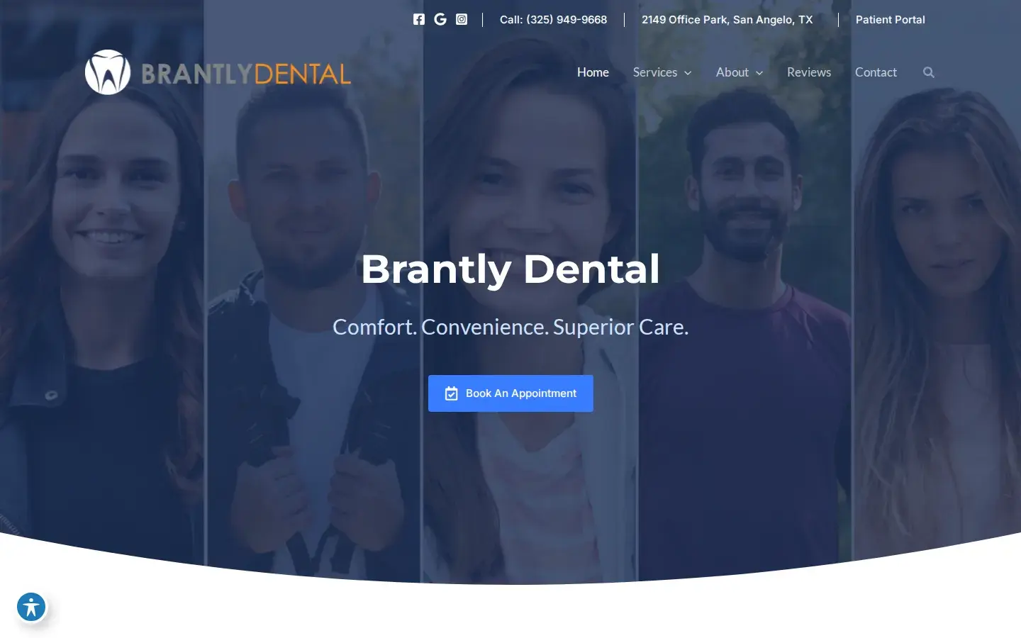 Homepage preview of Brantly Dental