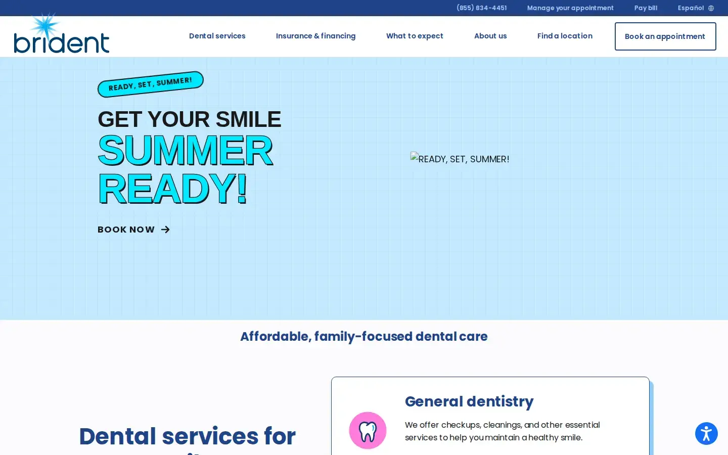 Homepage preview of Brident Dental & Orthodontics
