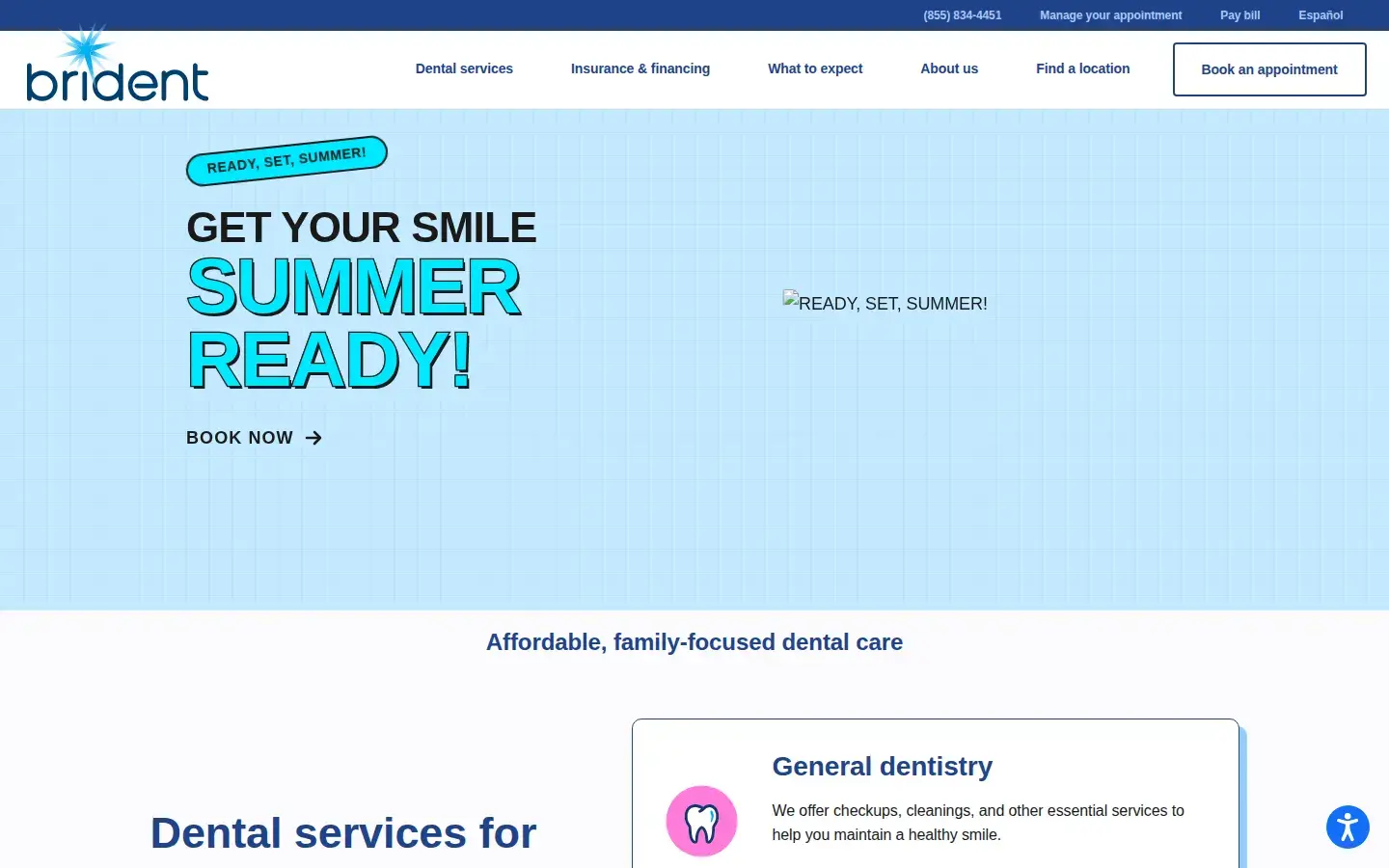 Homepage preview of Brident Dental & Orthodontics
