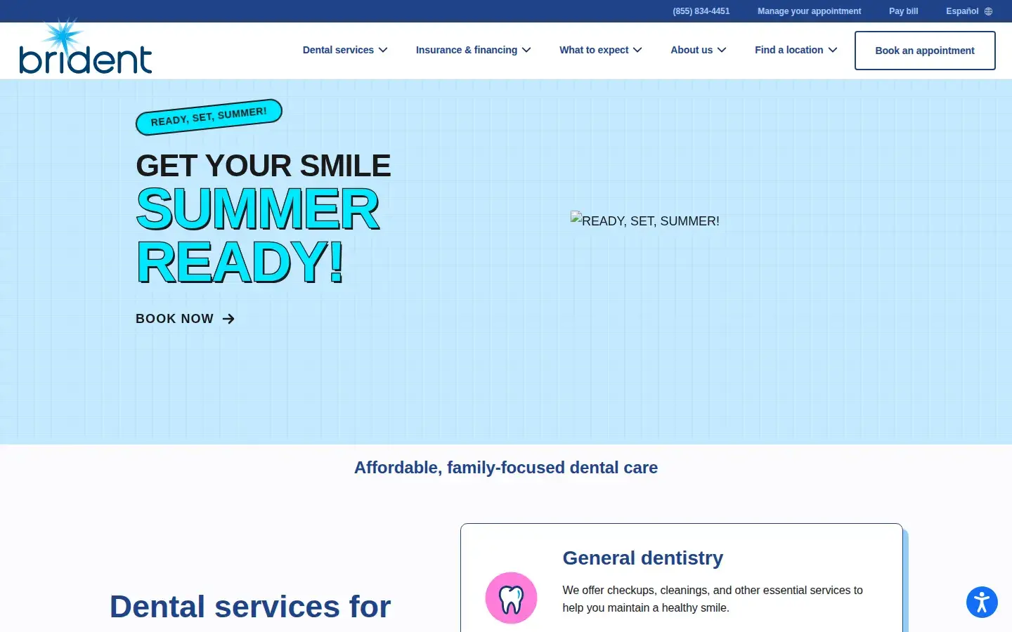 Homepage preview of Brident Dental & Orthodontics