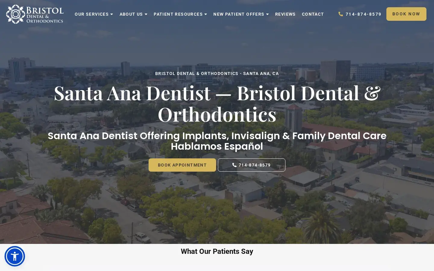 Homepage preview of Bristol Dental & Orthodontics