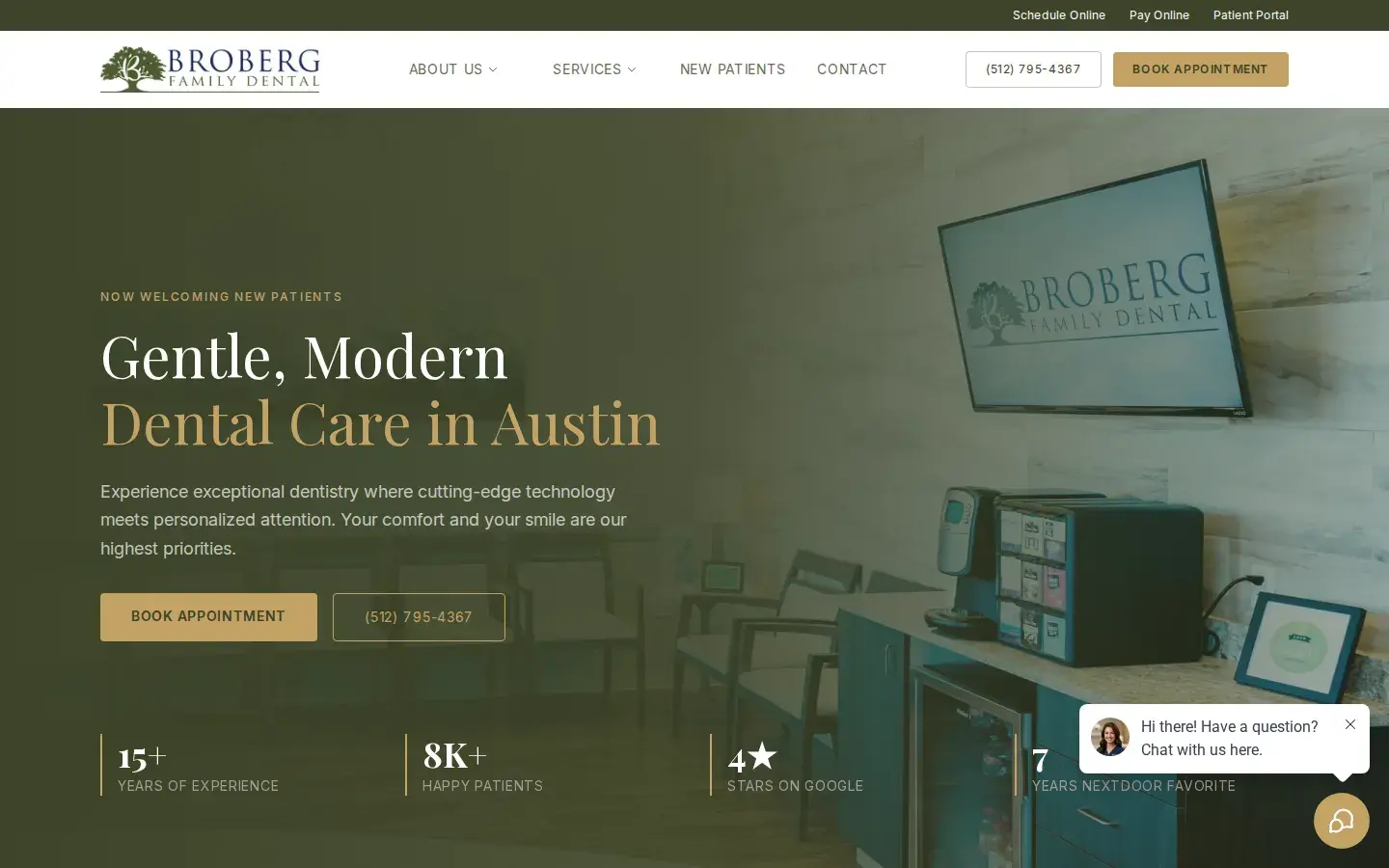 Homepage preview of Broberg Family Dental