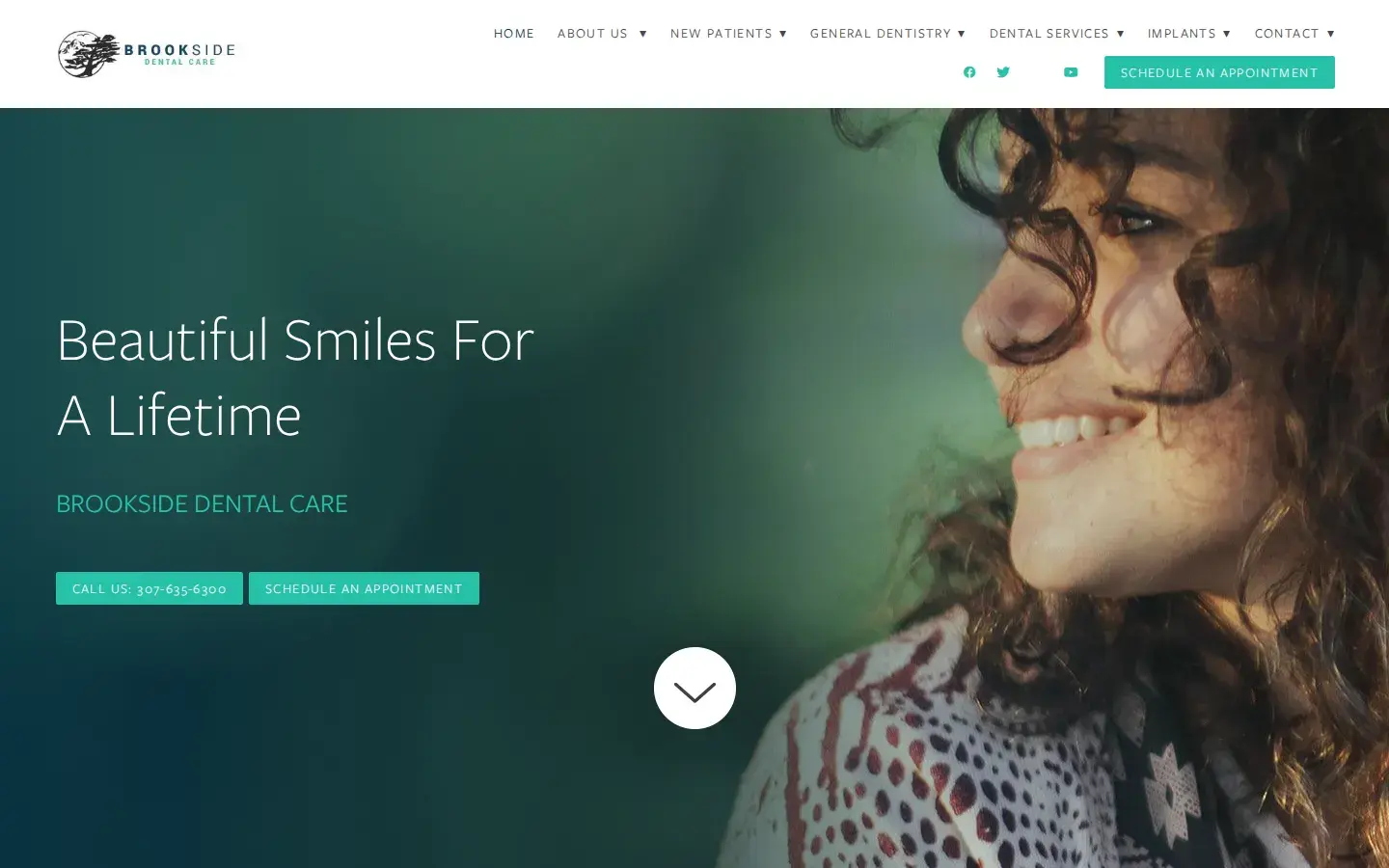 Homepage preview of Brookside Dental Care