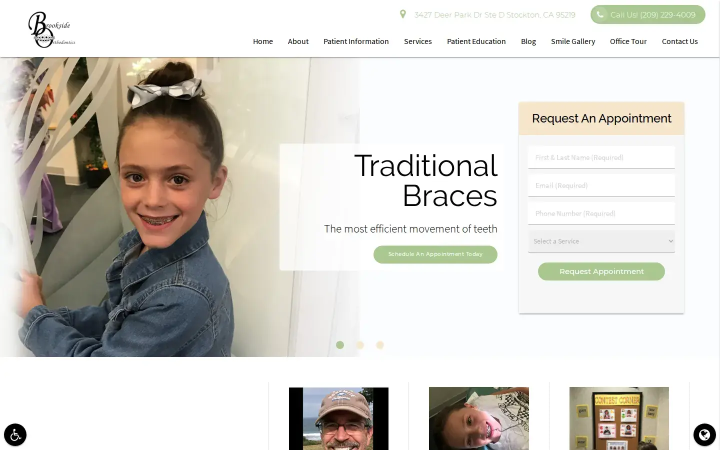 Homepage preview of Brookside Orthodontics