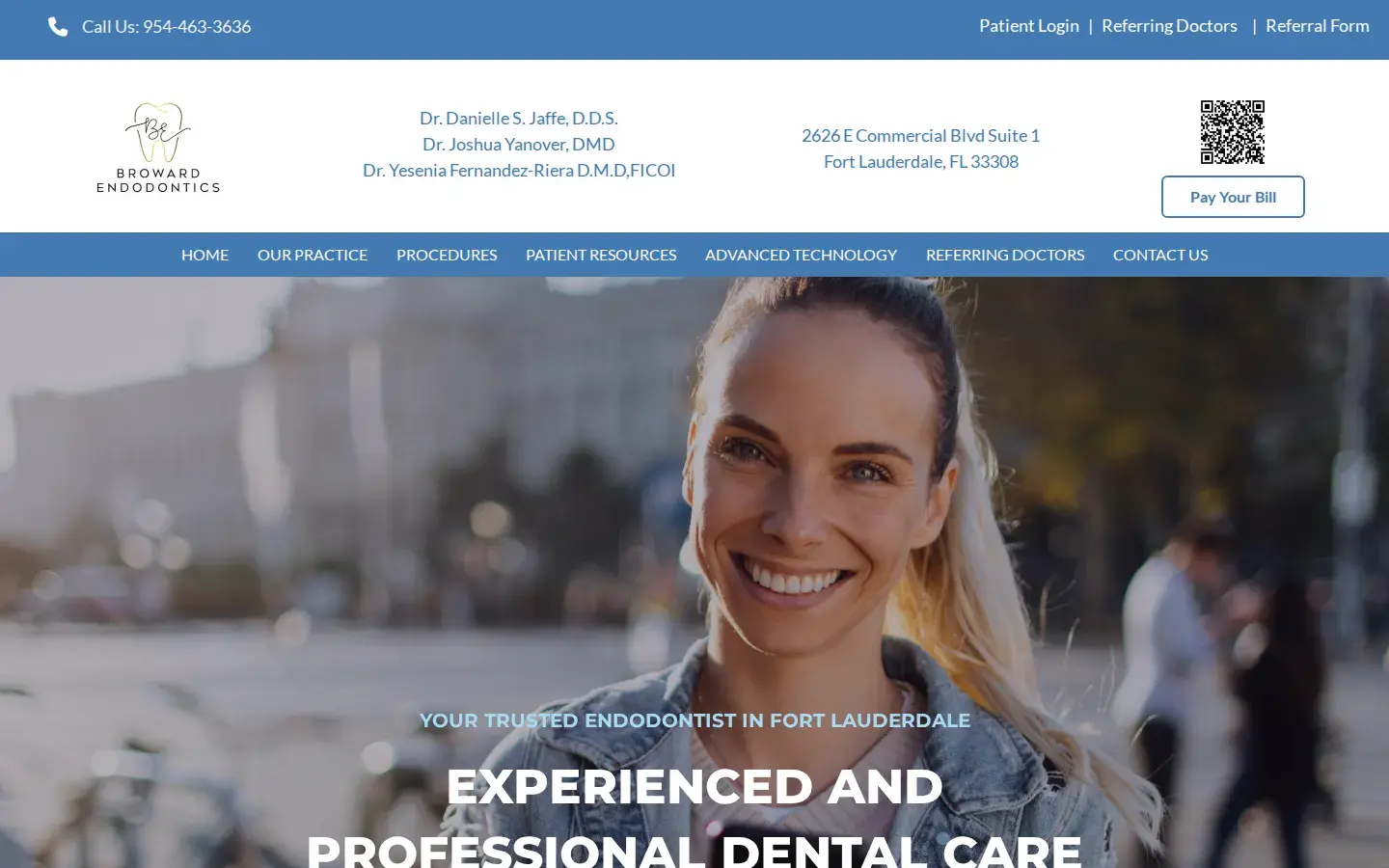 Homepage preview of Broward Endodontics: Dr. Danielle Jaffe