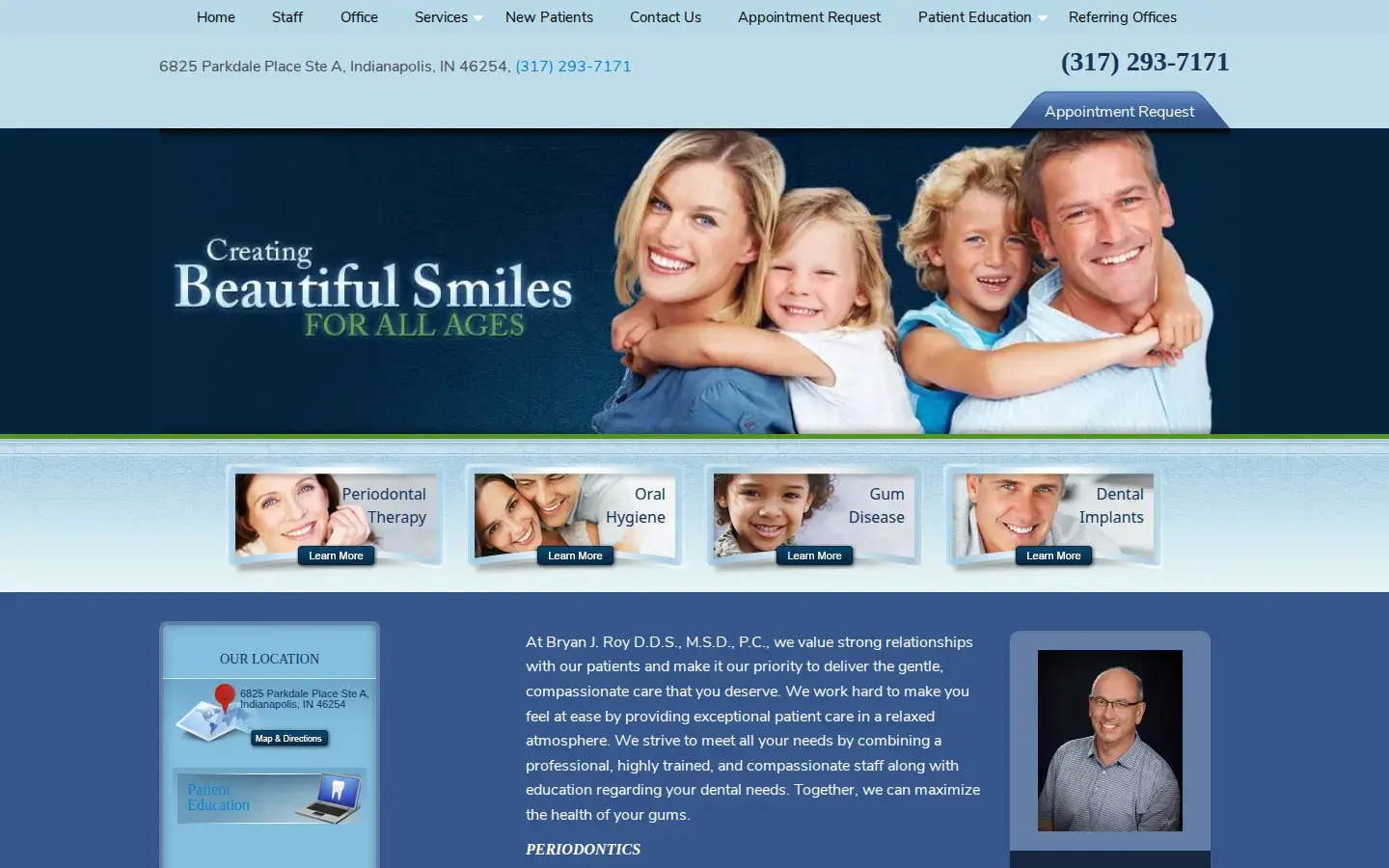 Homepage preview of Bryan J Roy DDS MSD PC
