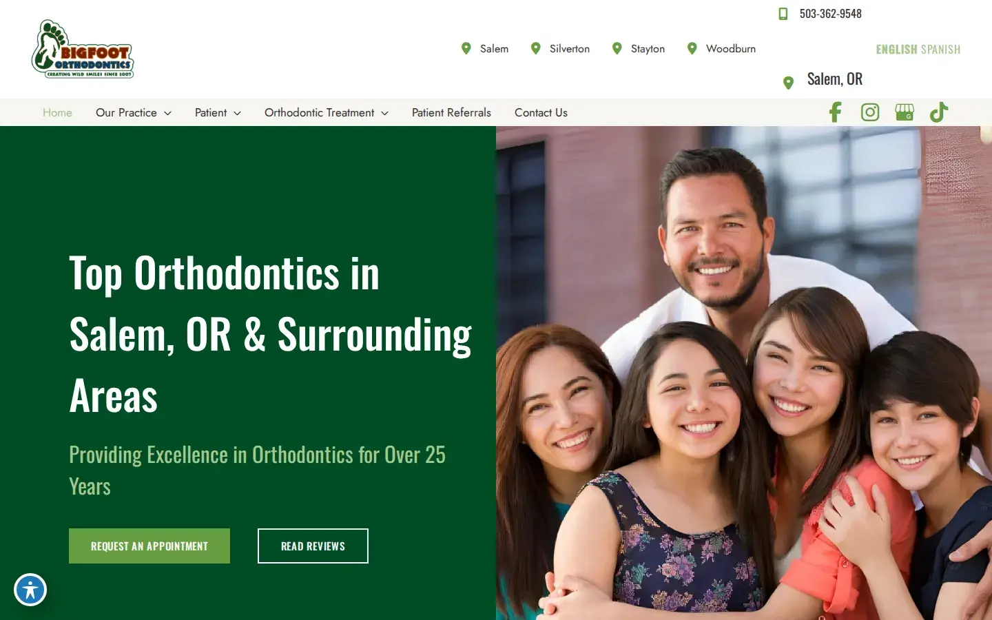 Homepage preview of Bryan Johnson Orthodontics