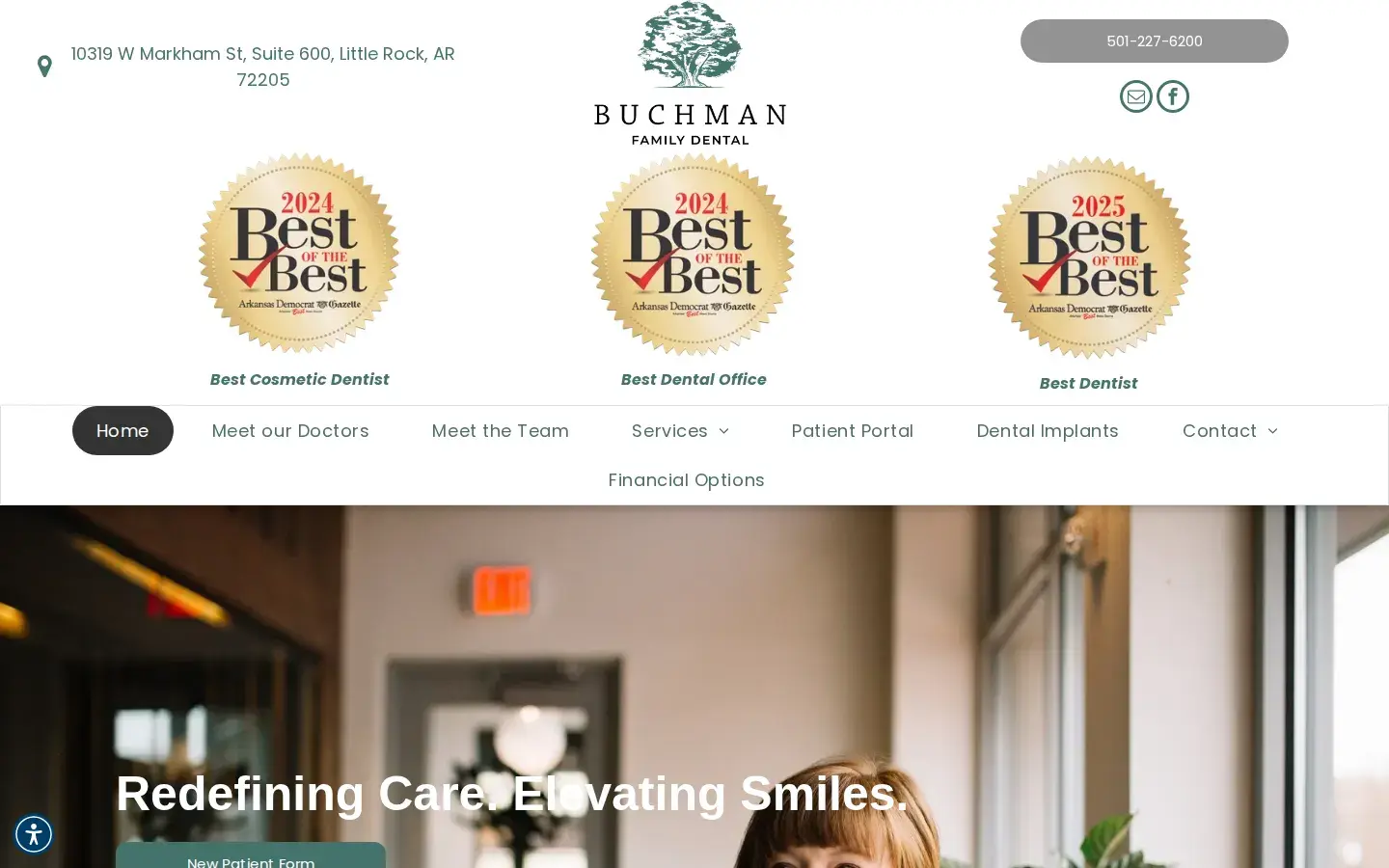 Homepage preview of Buchman Family Dental