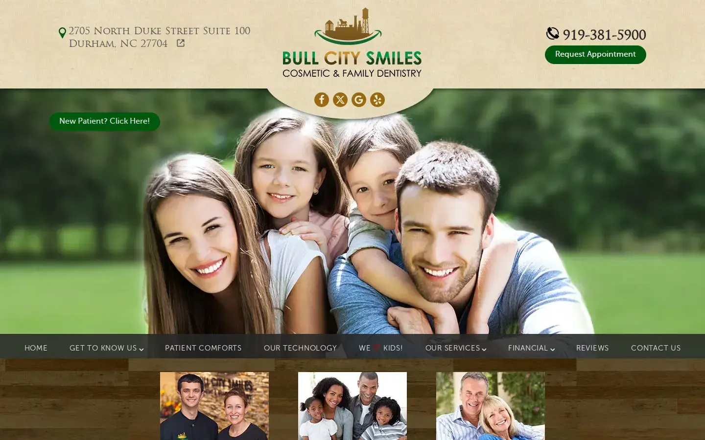 Homepage preview of Bull City Smiles