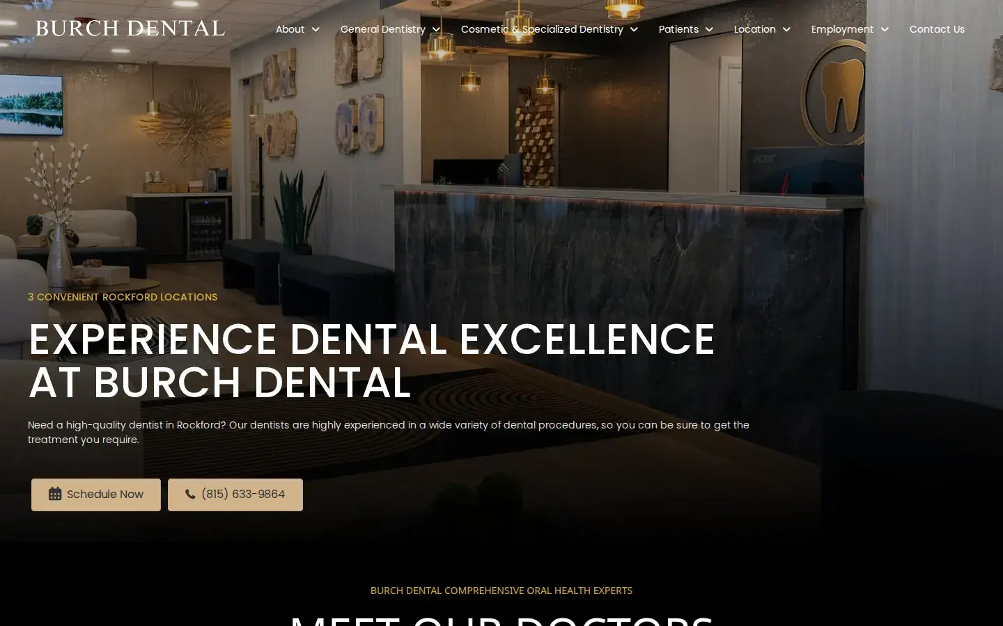 Homepage preview of Burch Dental Rockford North Main