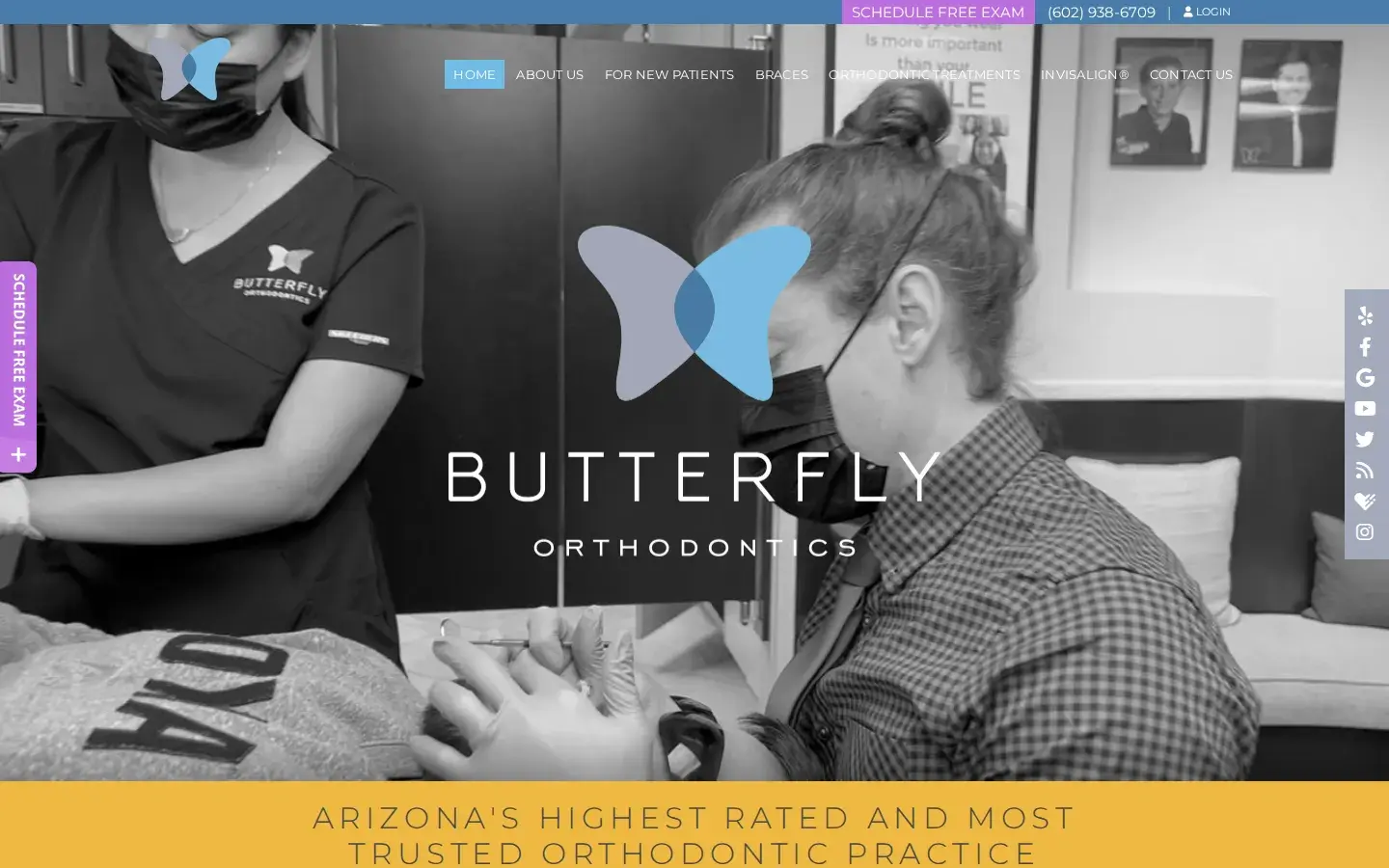 Homepage preview of Butterfly Orthodontics