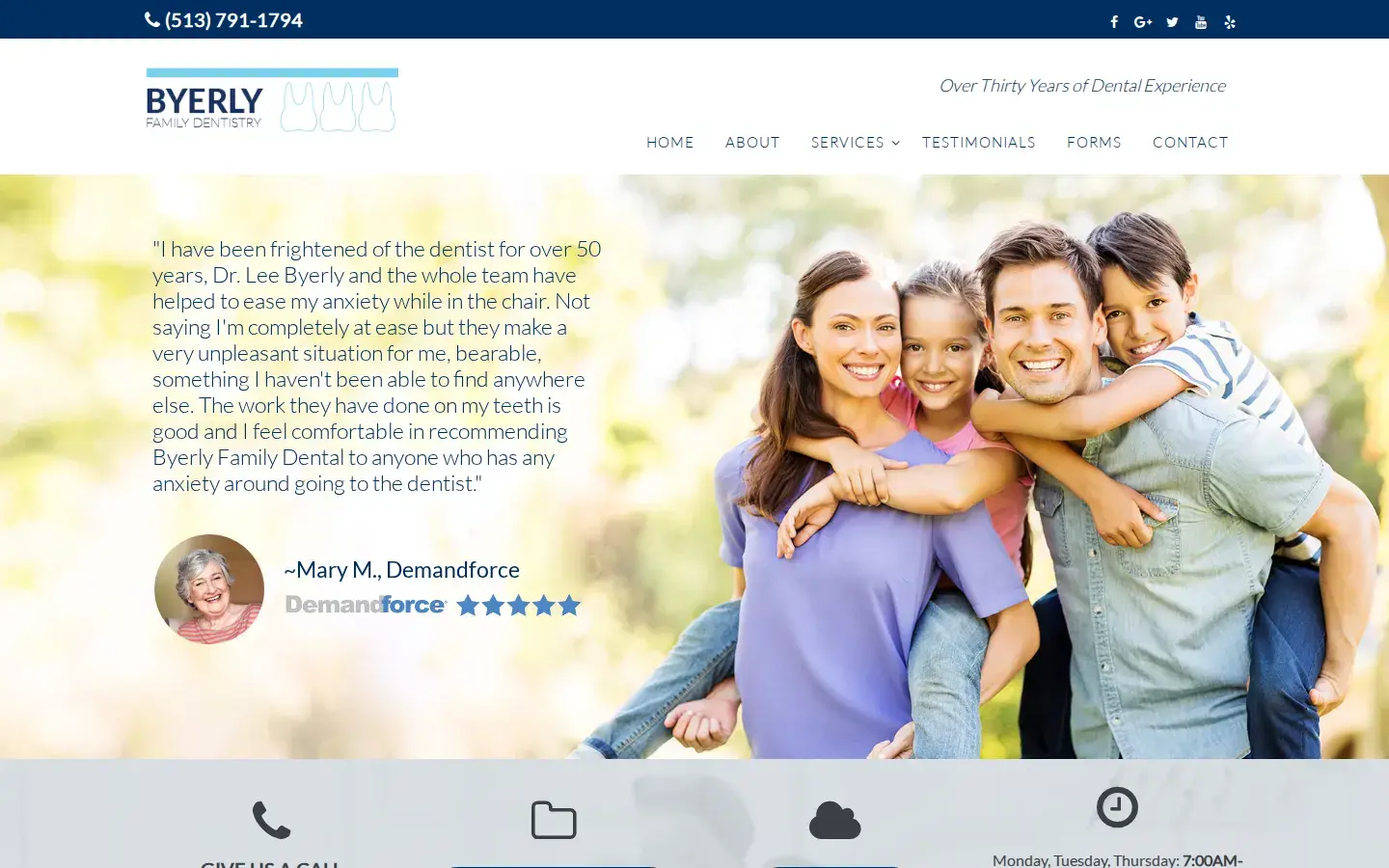 Homepage preview of Byerly Family Dentistry