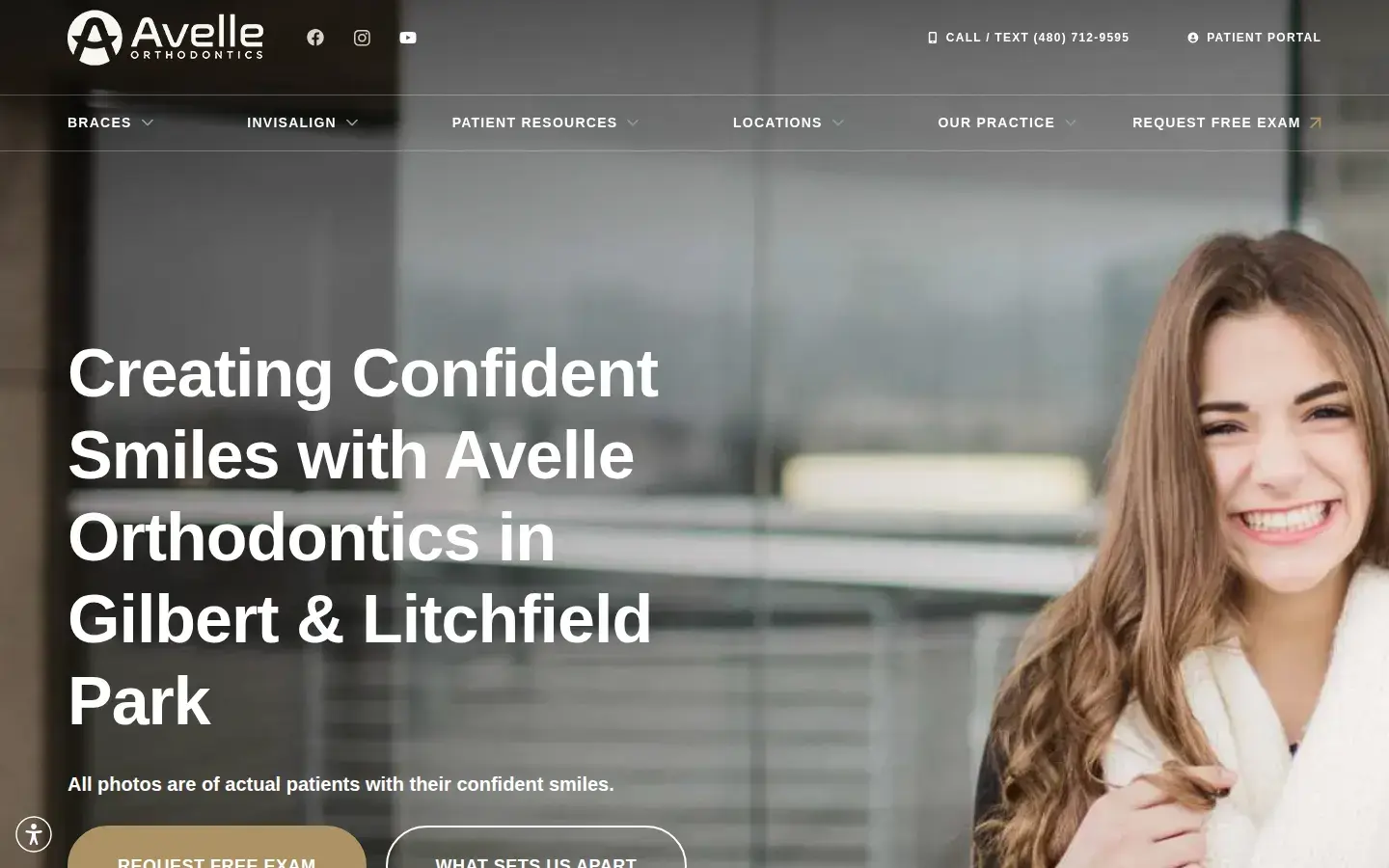 Homepage preview of Cain Orthodontics, PC