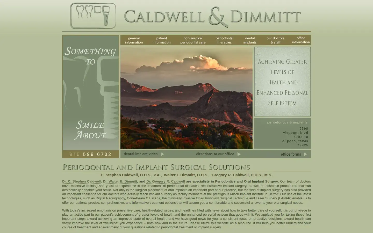 Homepage preview of Caldwell Periodontics & Dental Implant Surgical Specialists
